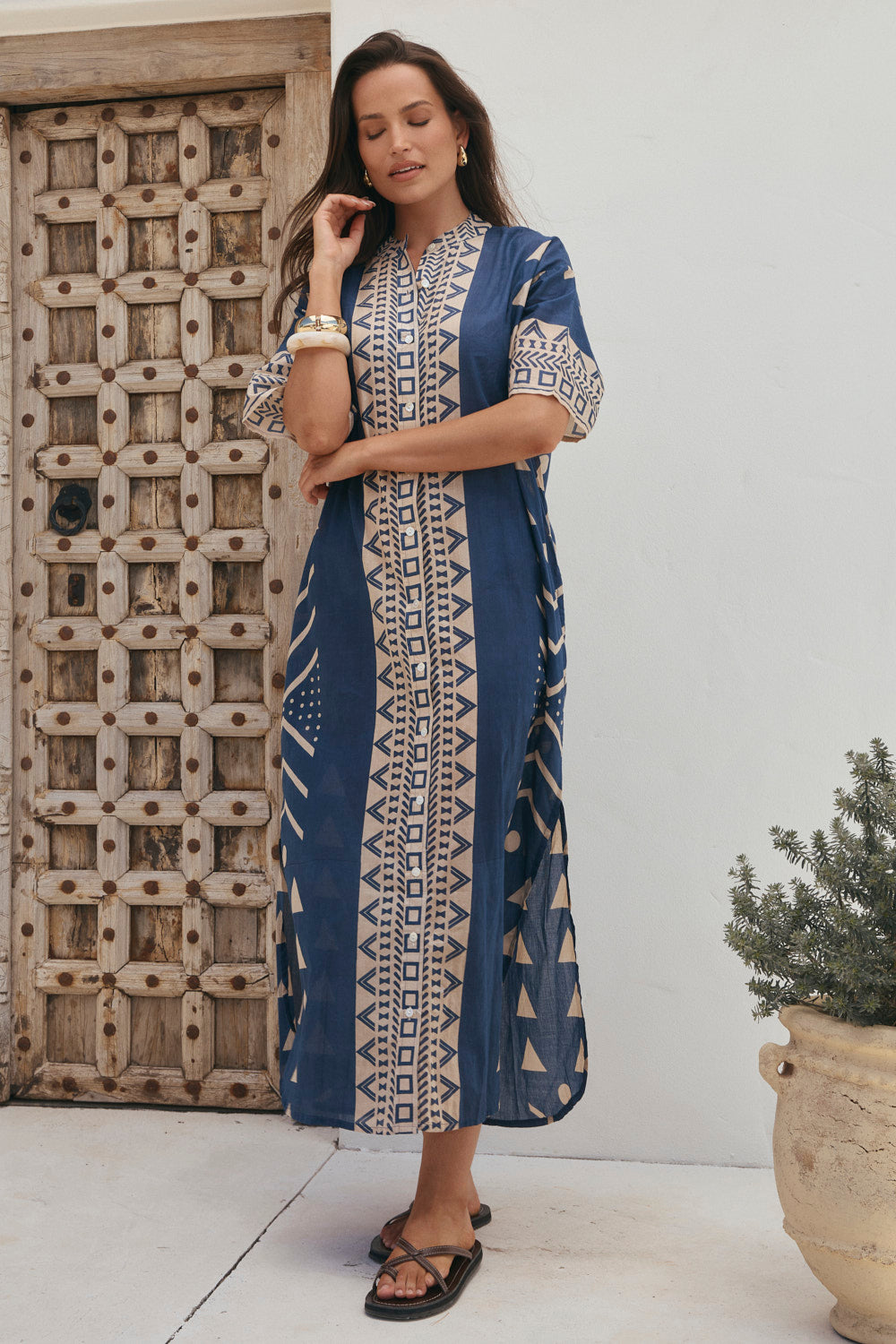 Abbey Maxi Dress in Safira Navy