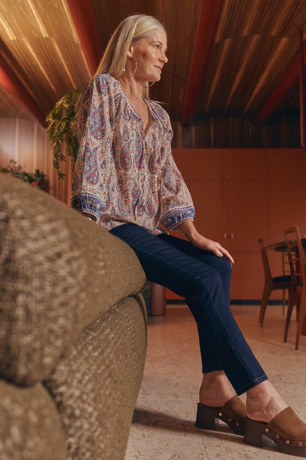 Adrift Denim Fitted Jeans in Dark Wash