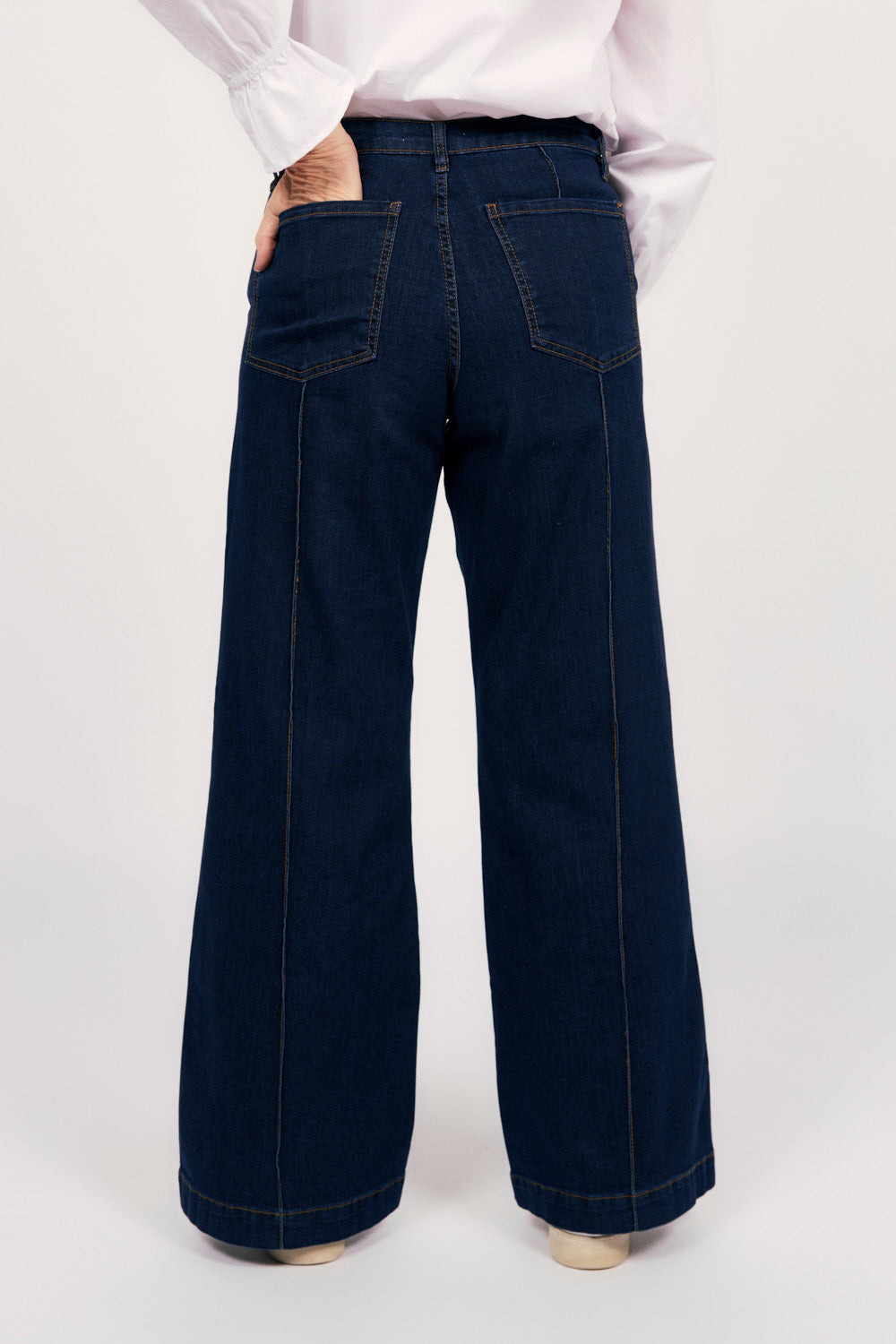 Adrift Denim Wide Leg Jeans in Dark Wash