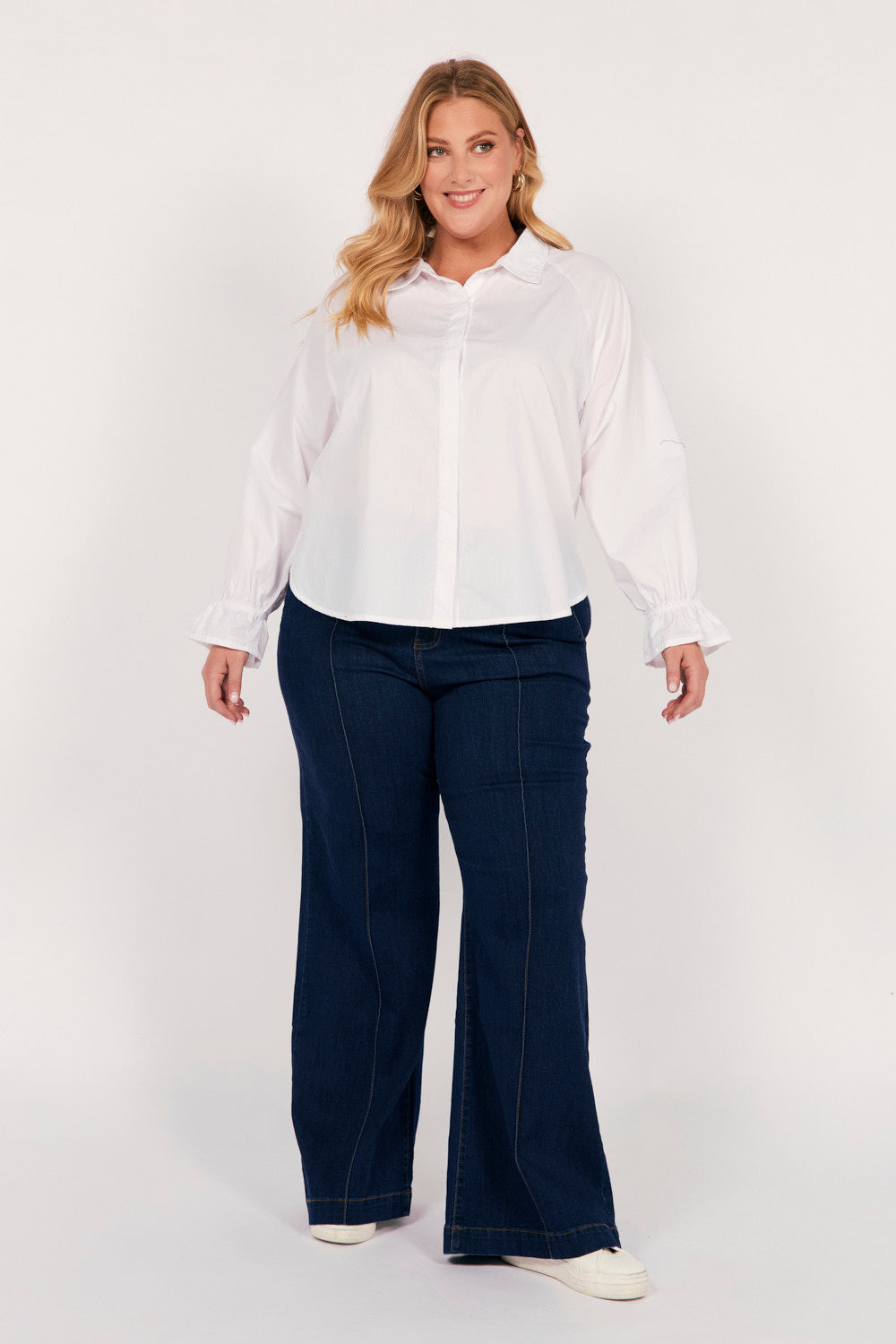 Adrift Denim Wide Leg Jeans in Dark Wash