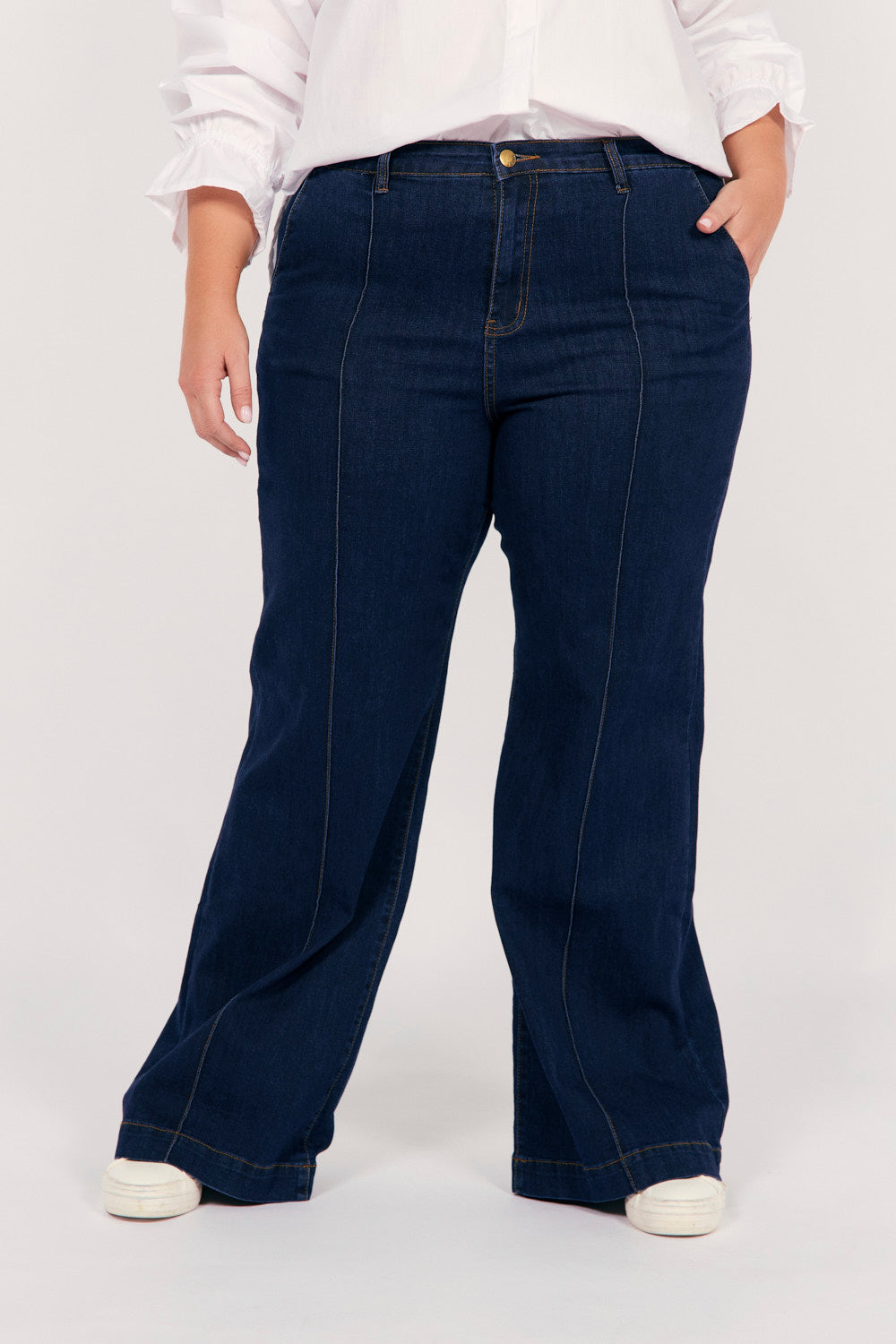 Adrift Denim Wide Leg Jeans in Dark Wash