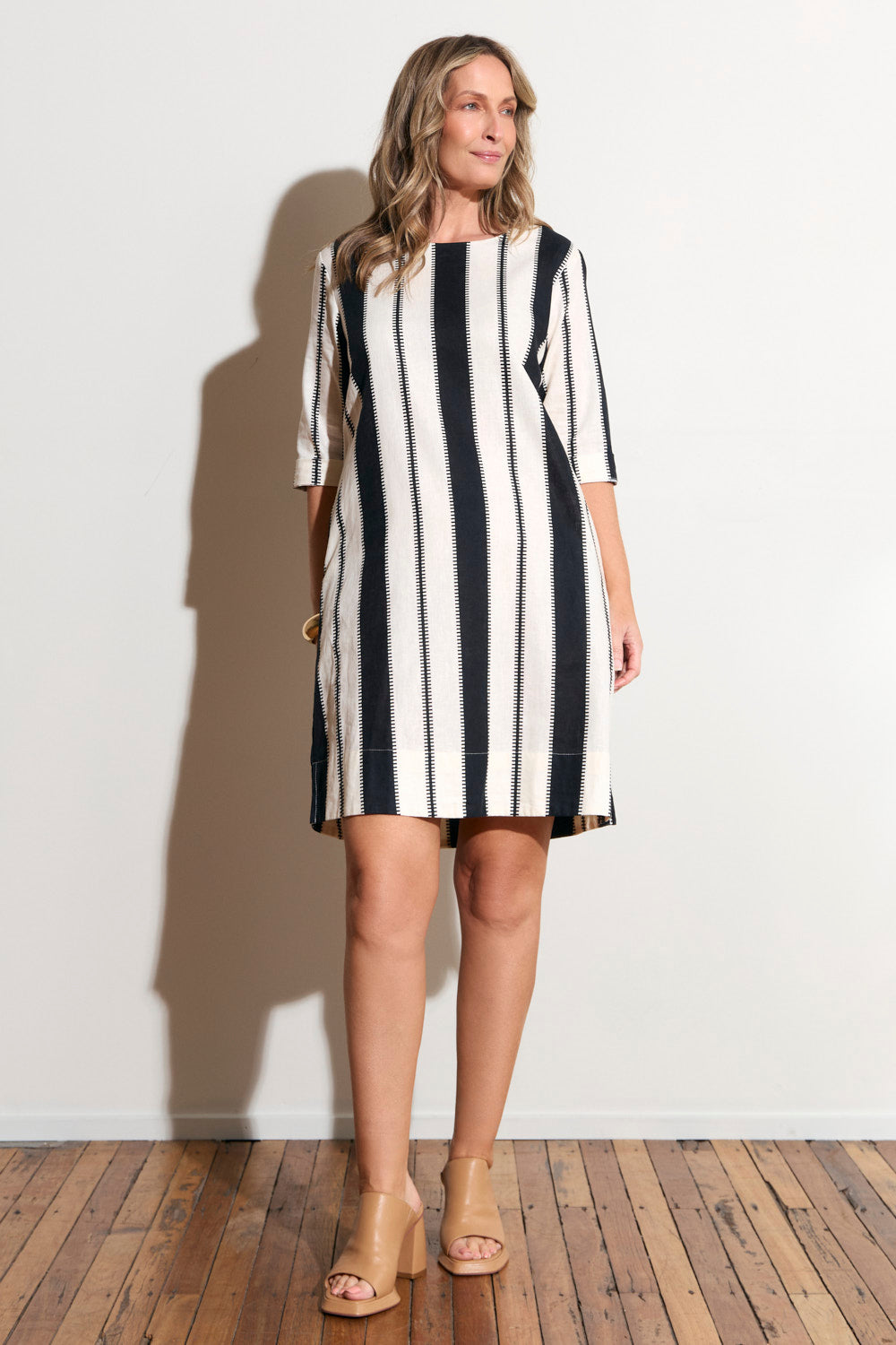 Boatneck Shift Dress in Shibuya