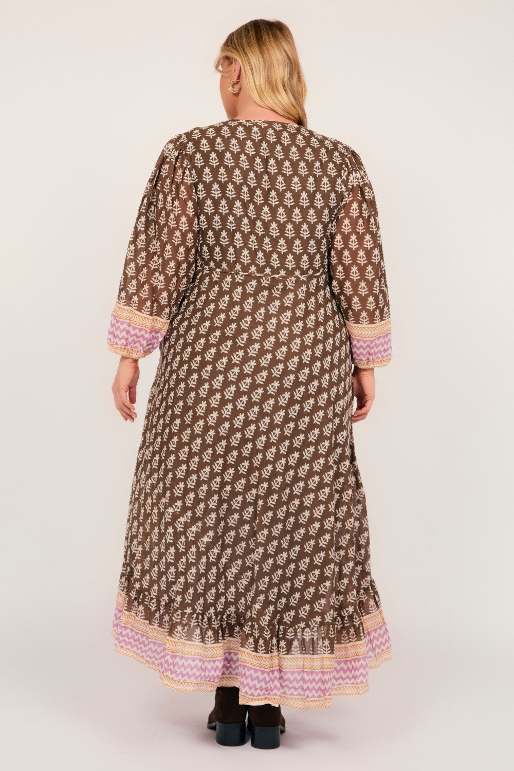 Bonnie Umbrella Dress in Purple Rain