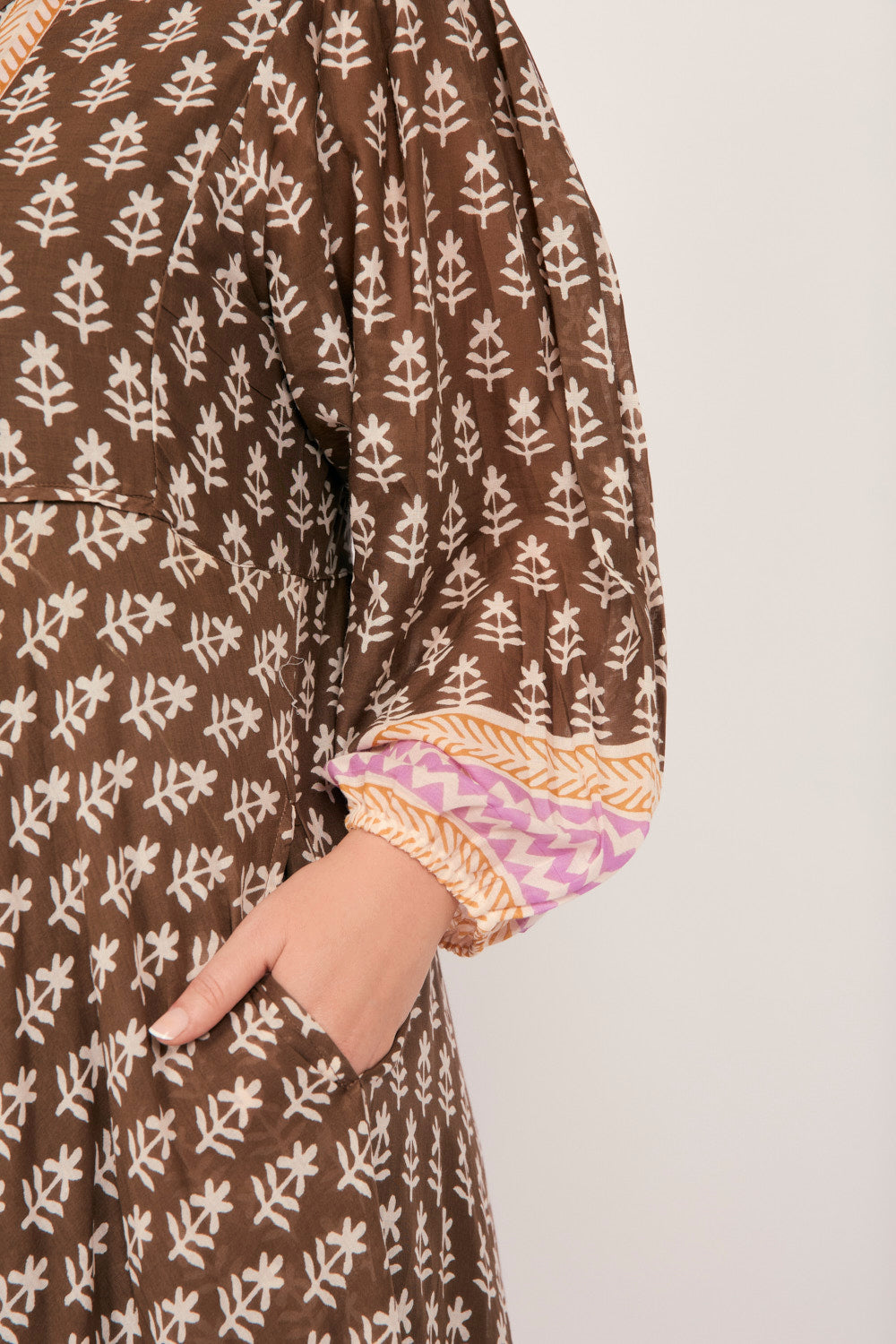 Bonnie Umbrella Dress in Purple Rain