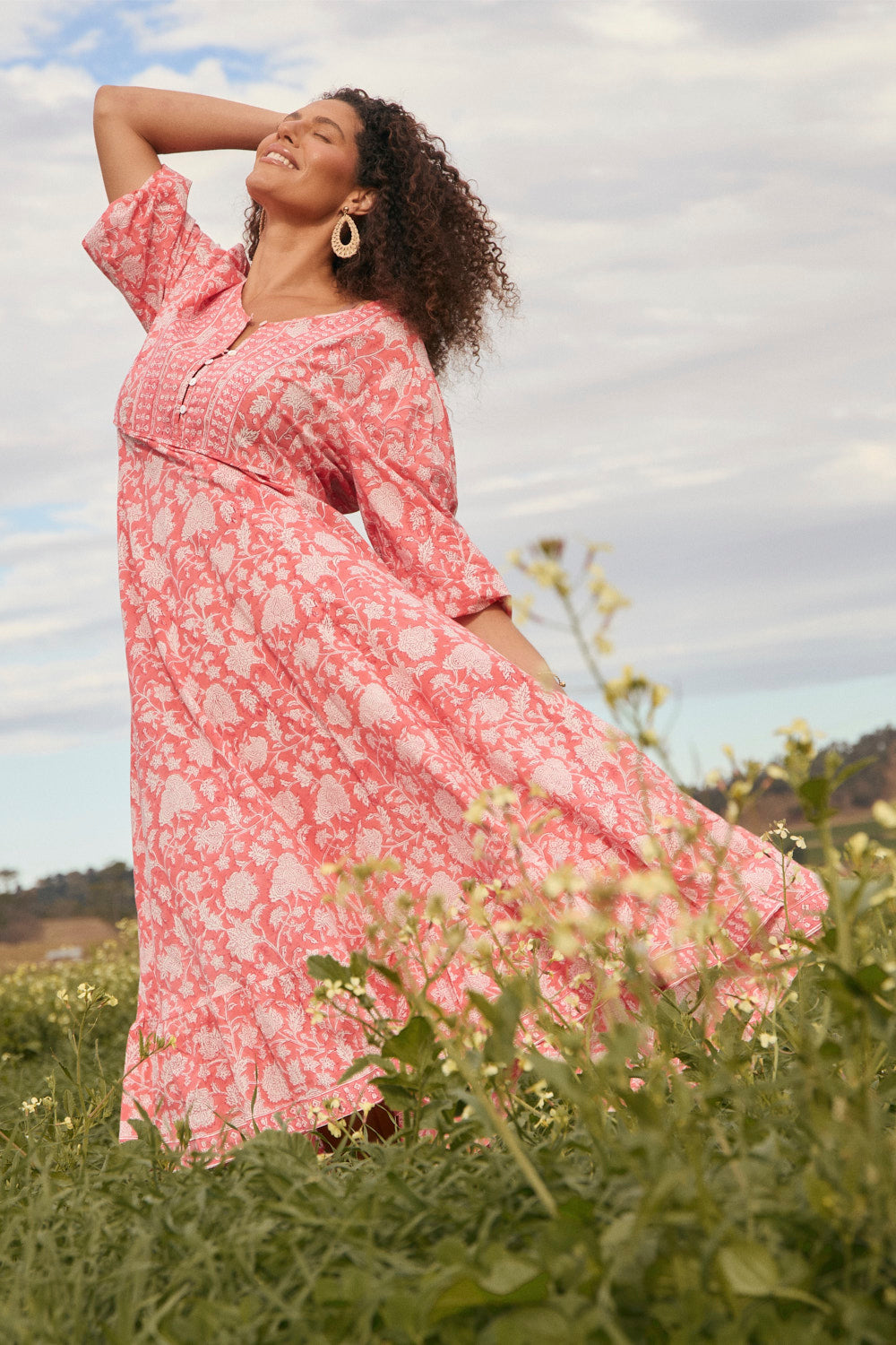 Bonnie Umbrella Dress in Zinnia