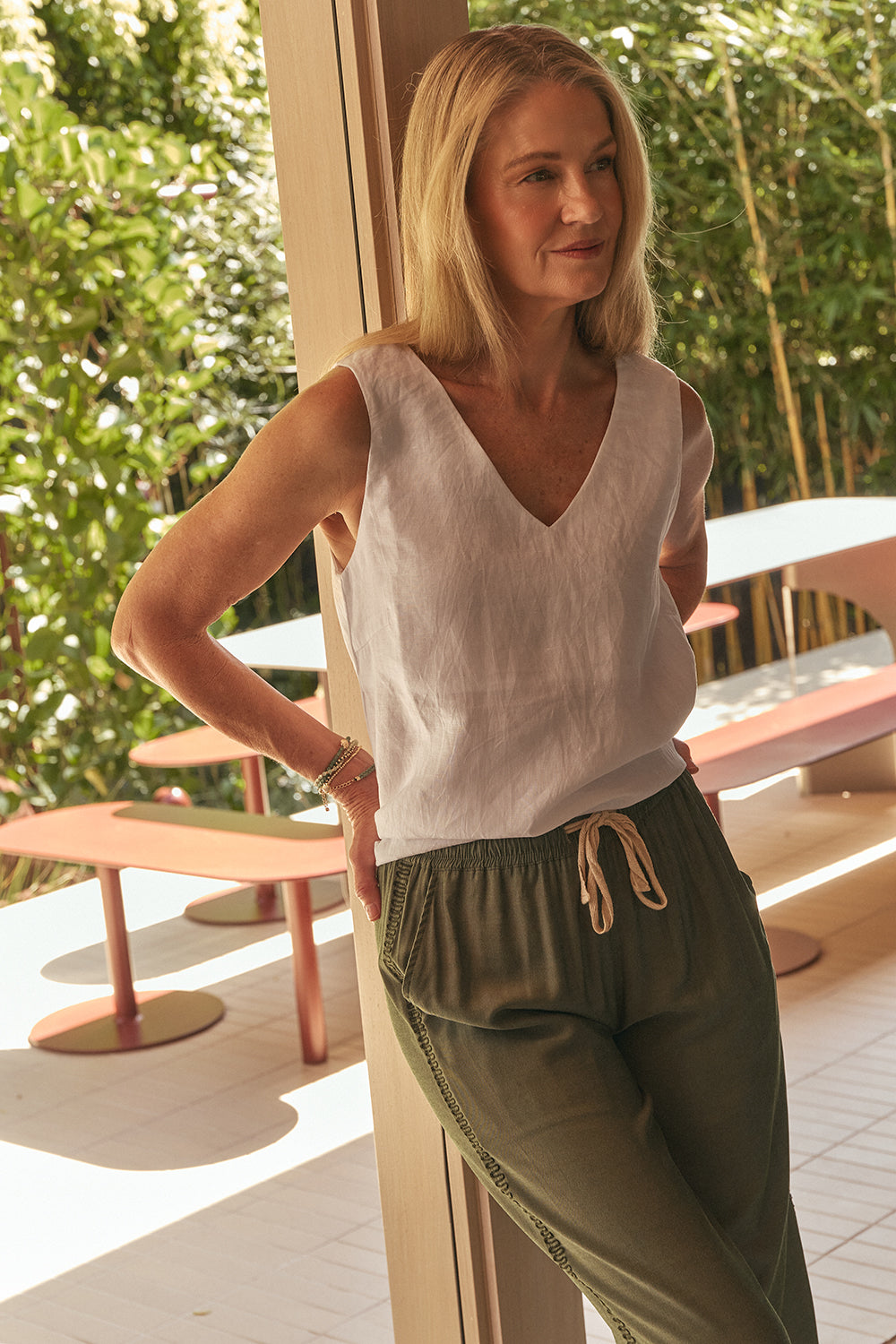 Breezy Relaxed Pant in Army