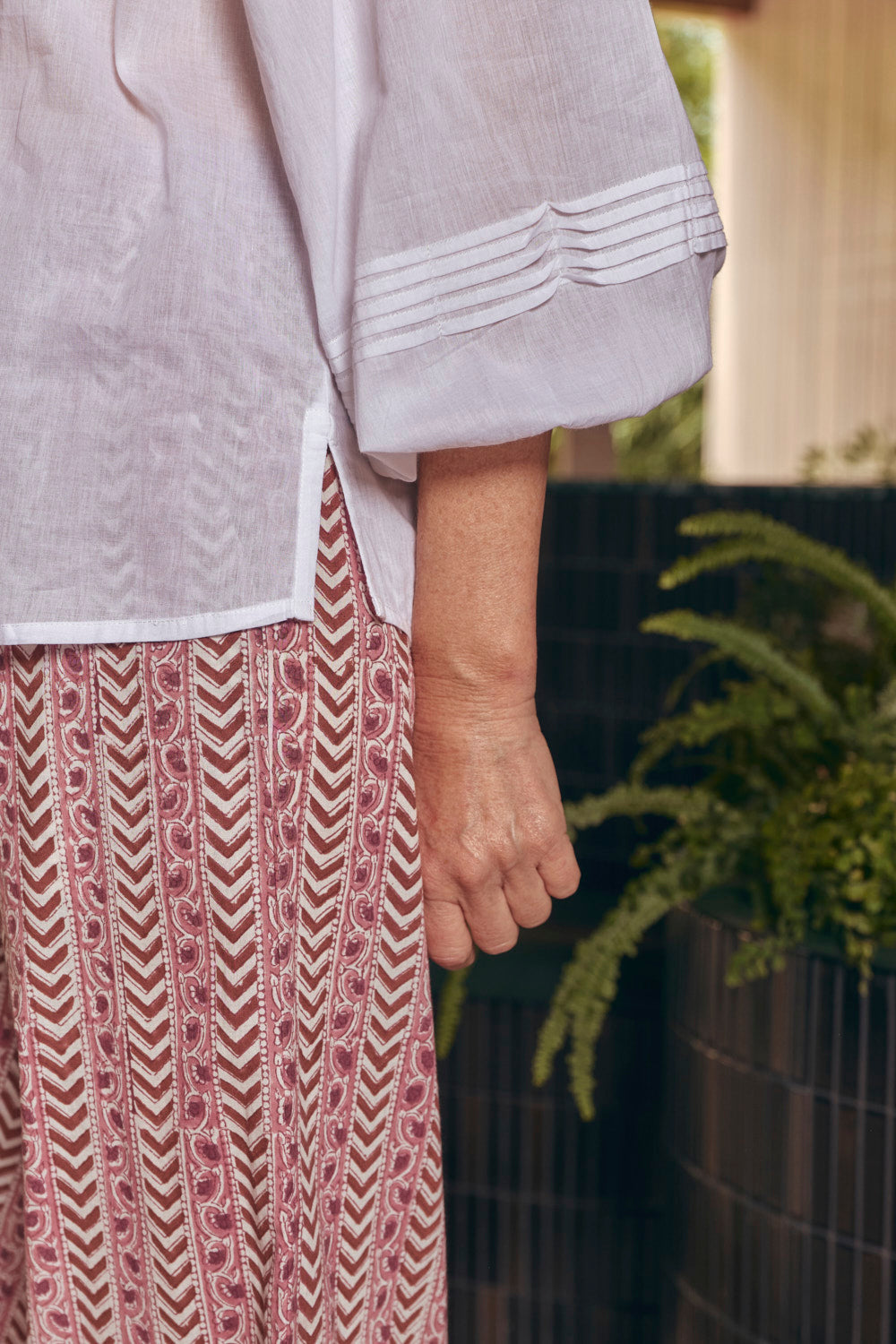 Delilah Tassel Blouse in Saffron