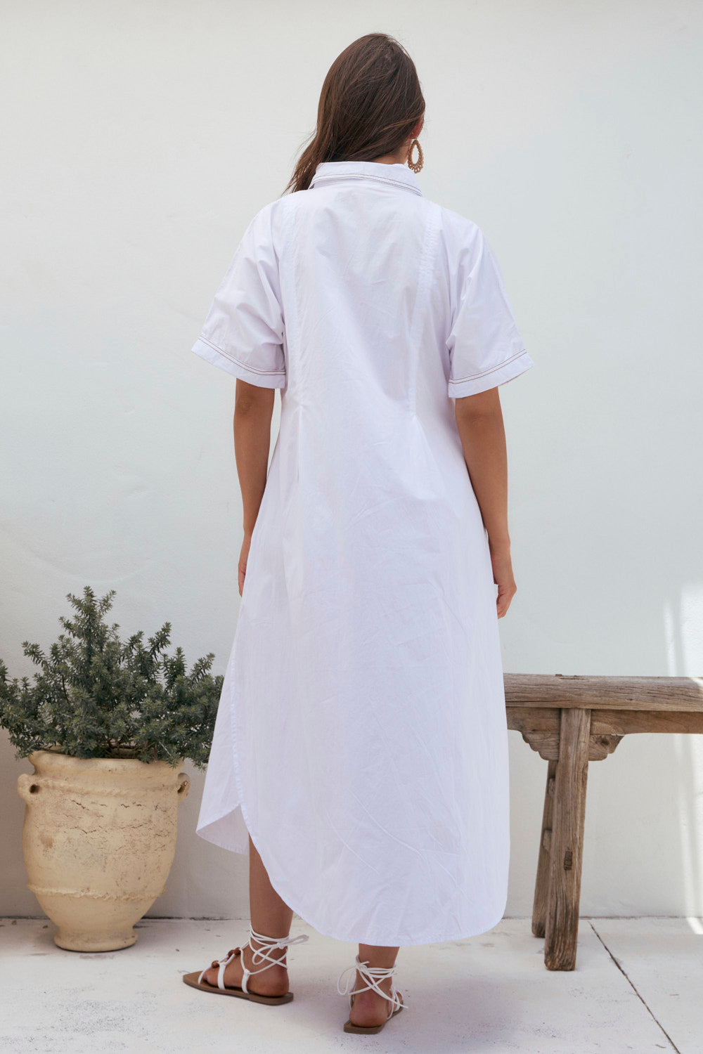 Bridget Pleated Dress in Vela