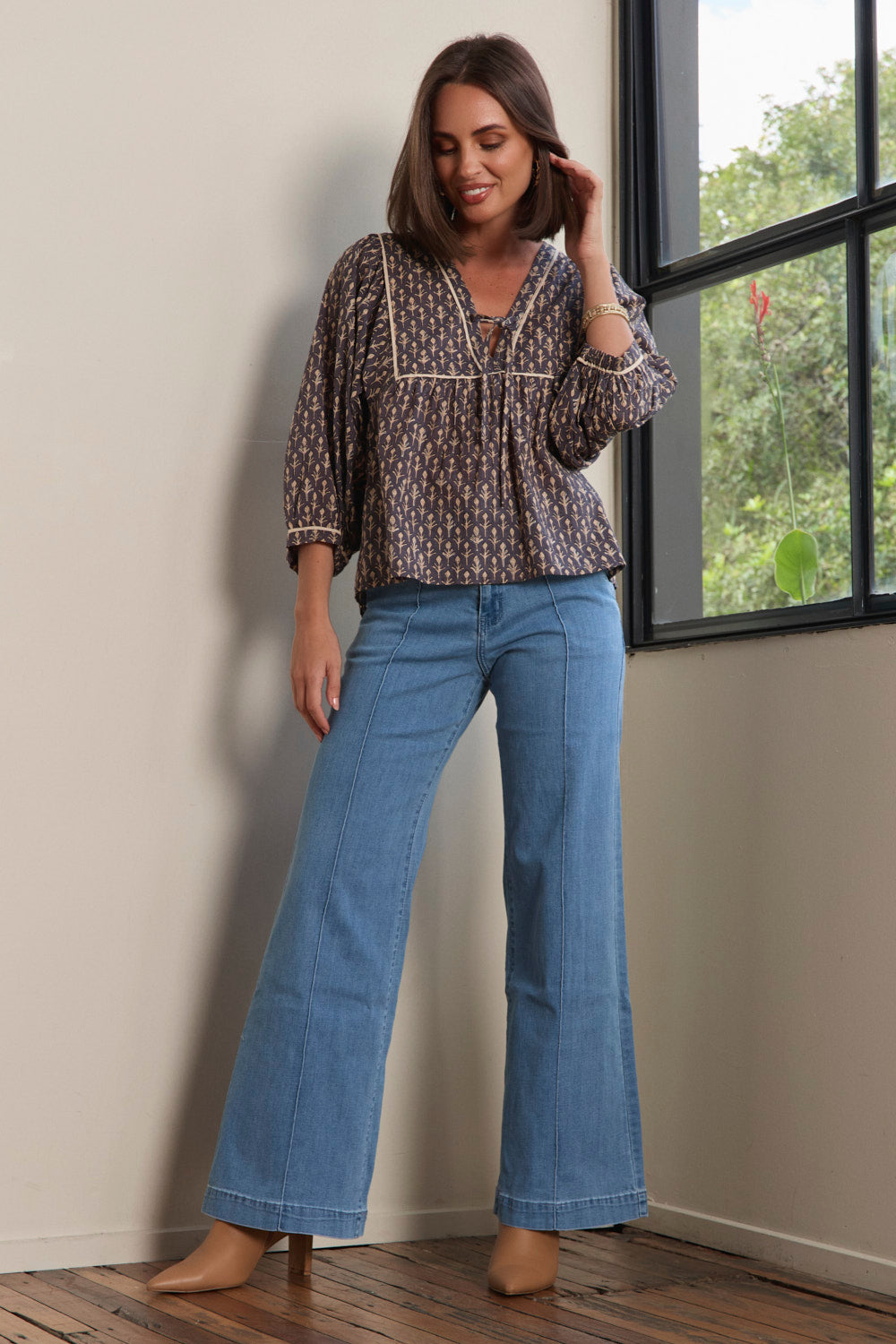 Cairo Blouse in Wildfern