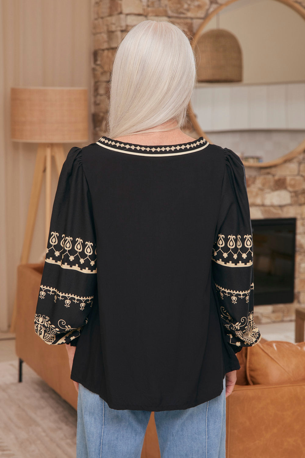 Cairo Boho Blouse in Baroque