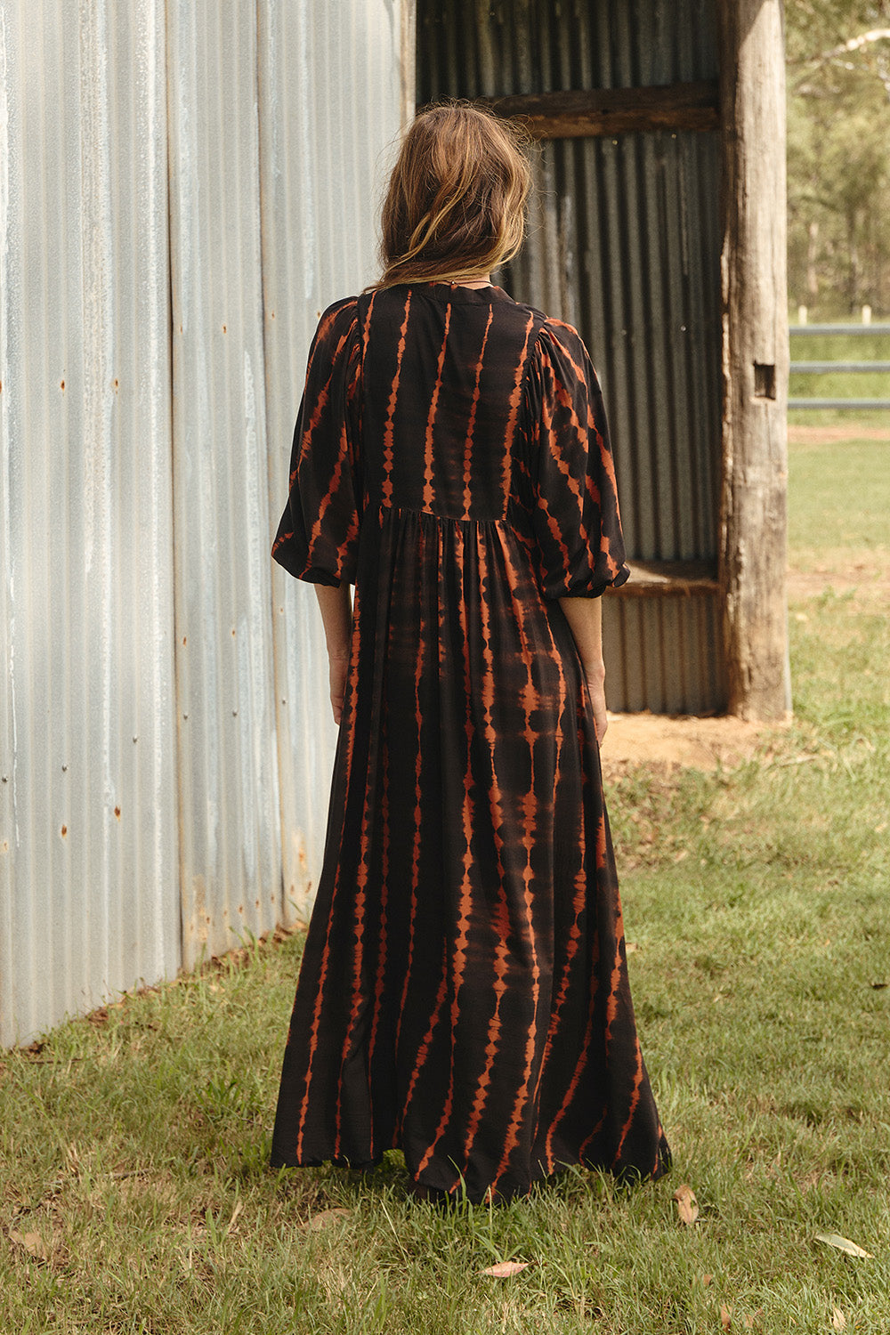 Cairo Boho Dress in Ember Nights, Maxi Dress - Adrift Clothing