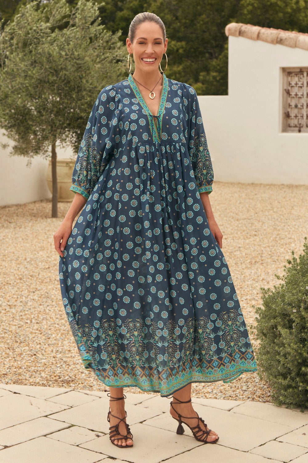 Cairo Boho Dress in Nerolie