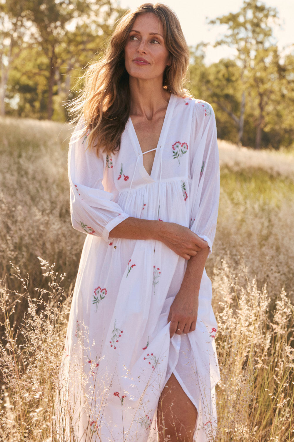 Cairo Boho Dress in Sunlit Grove