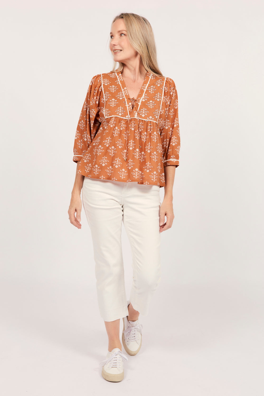 Cairo Boho Blouse in Millefiori