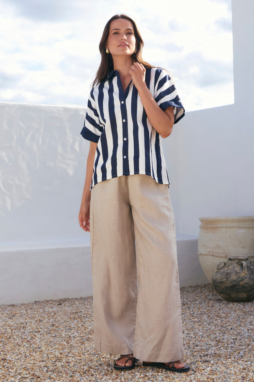 Carmen Shirt in Voyager