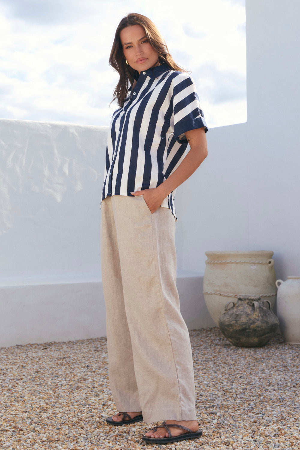 Carmen Shirt in Voyager