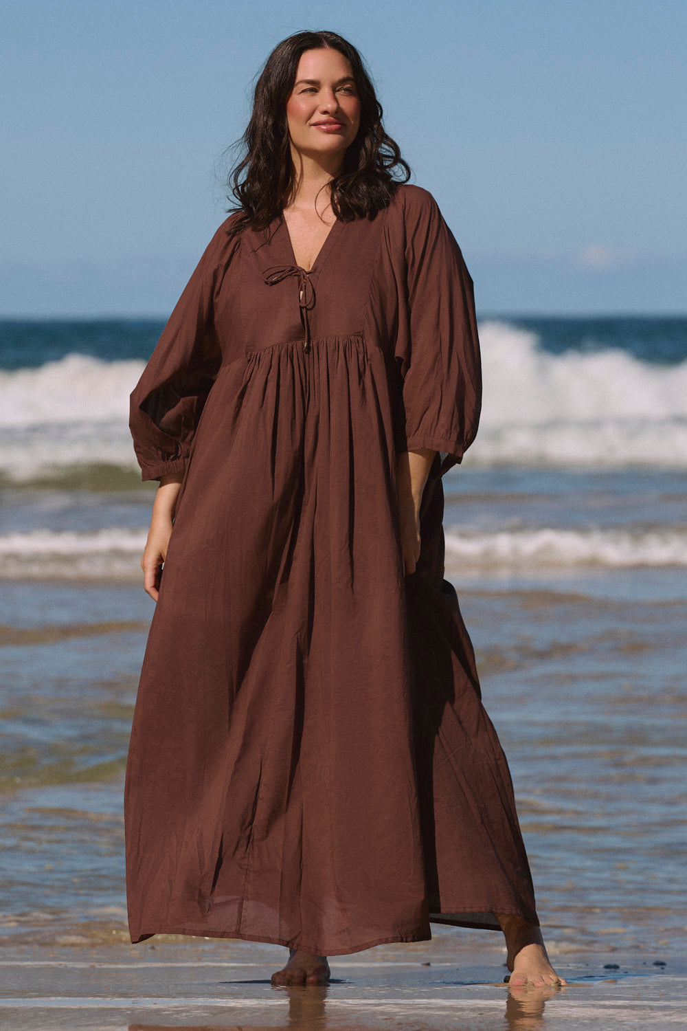 Cairo Boho Dress in Chocolate