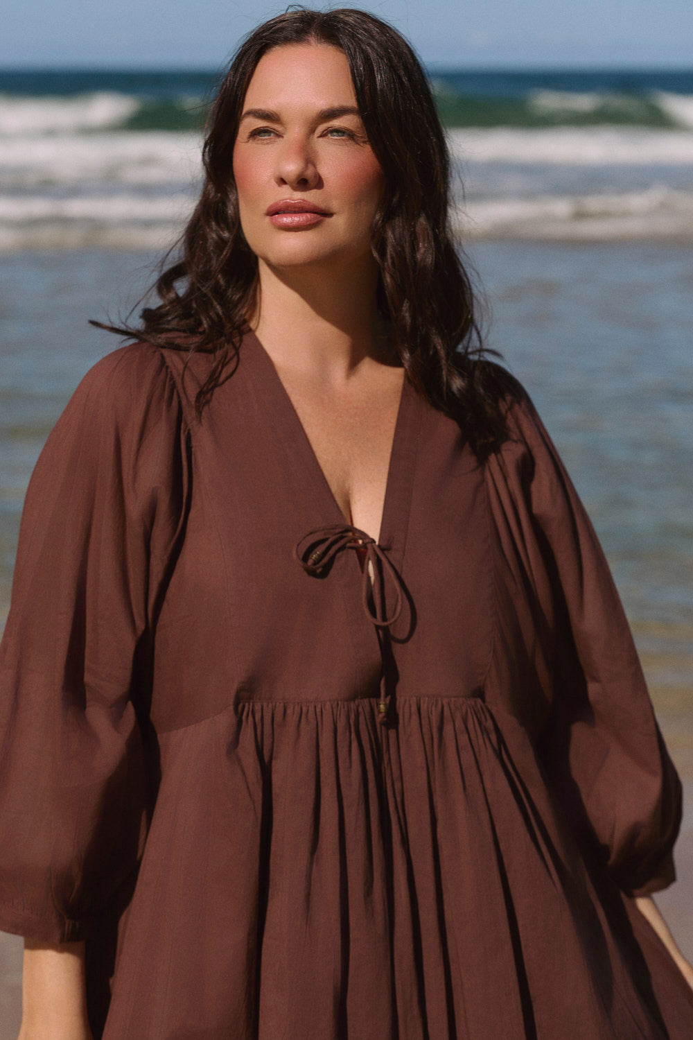 Cairo Boho Dress in Chocolate