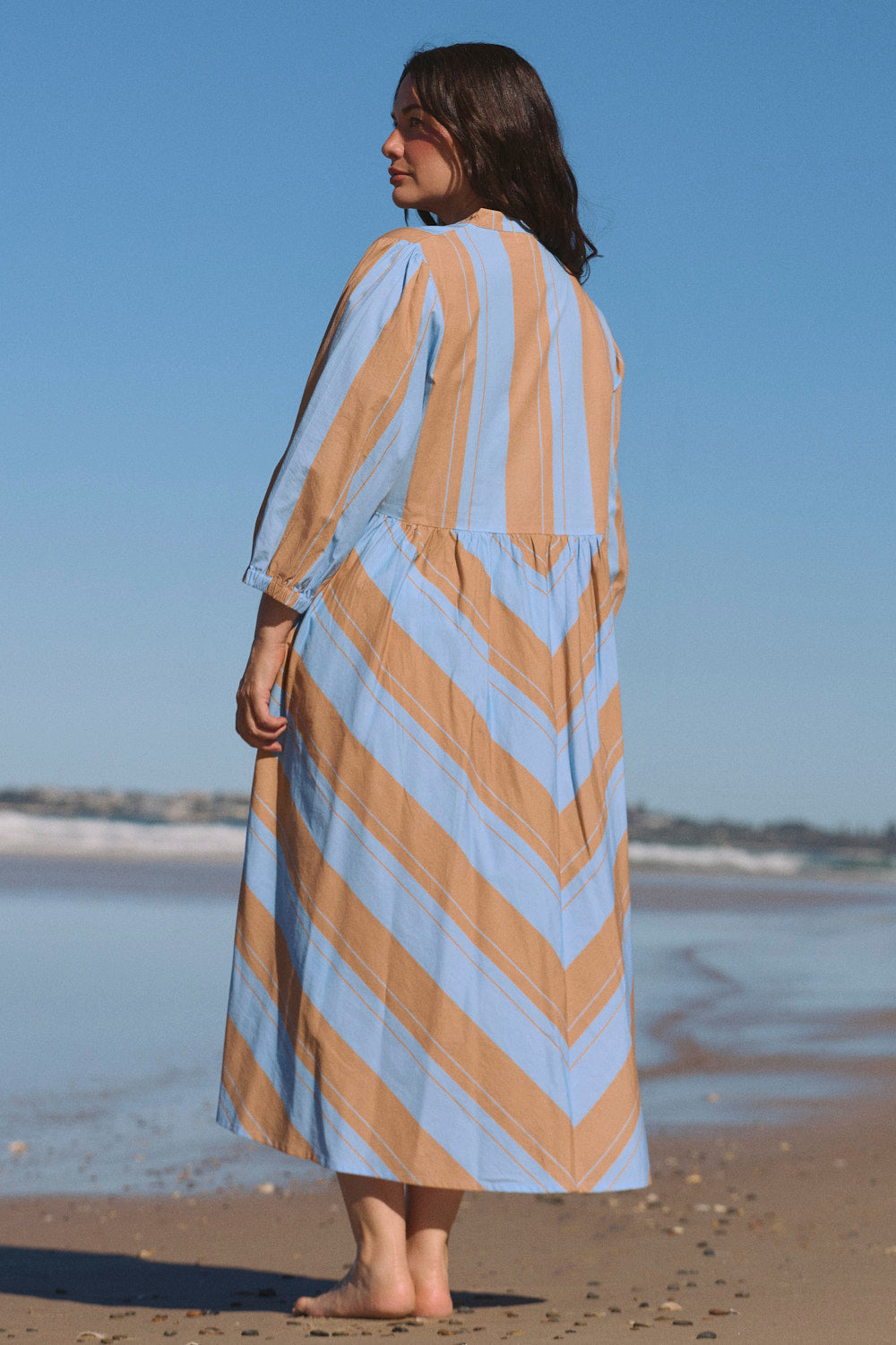 Tory Bias Cut Dress in Zephyr