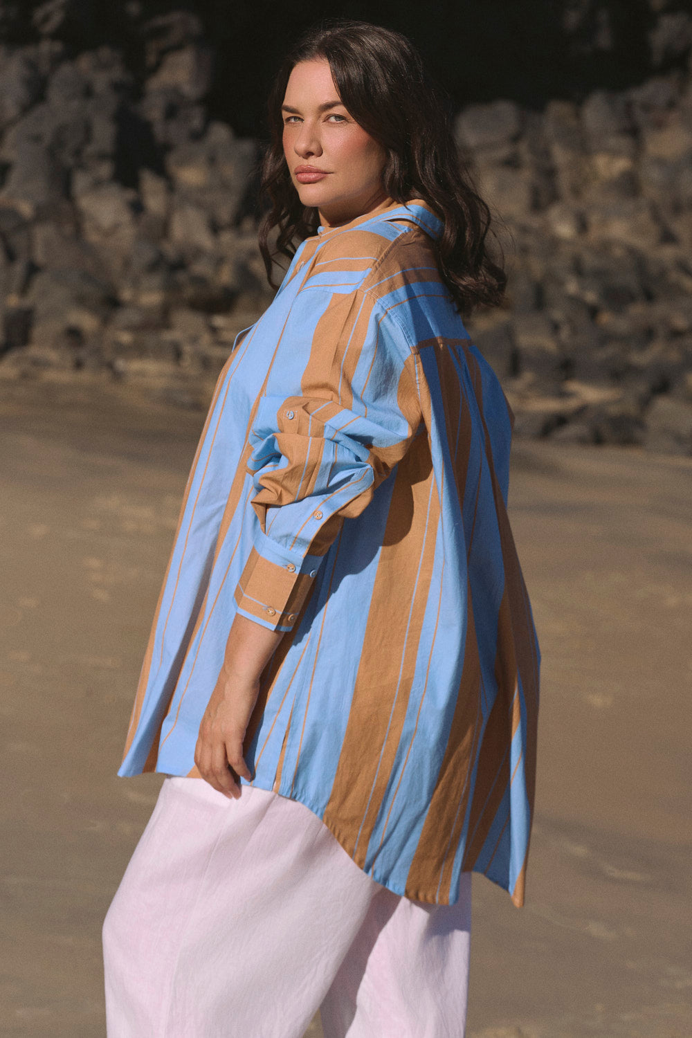Bowie Oversized Shirt in Zephyr