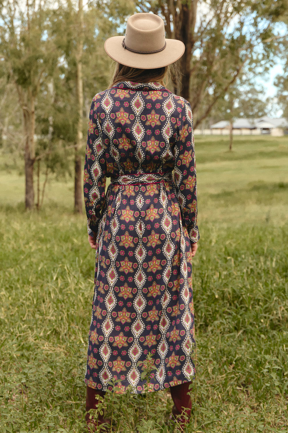 Gracie Shirt Dress in Veloura, designed in Brisbane Australia
