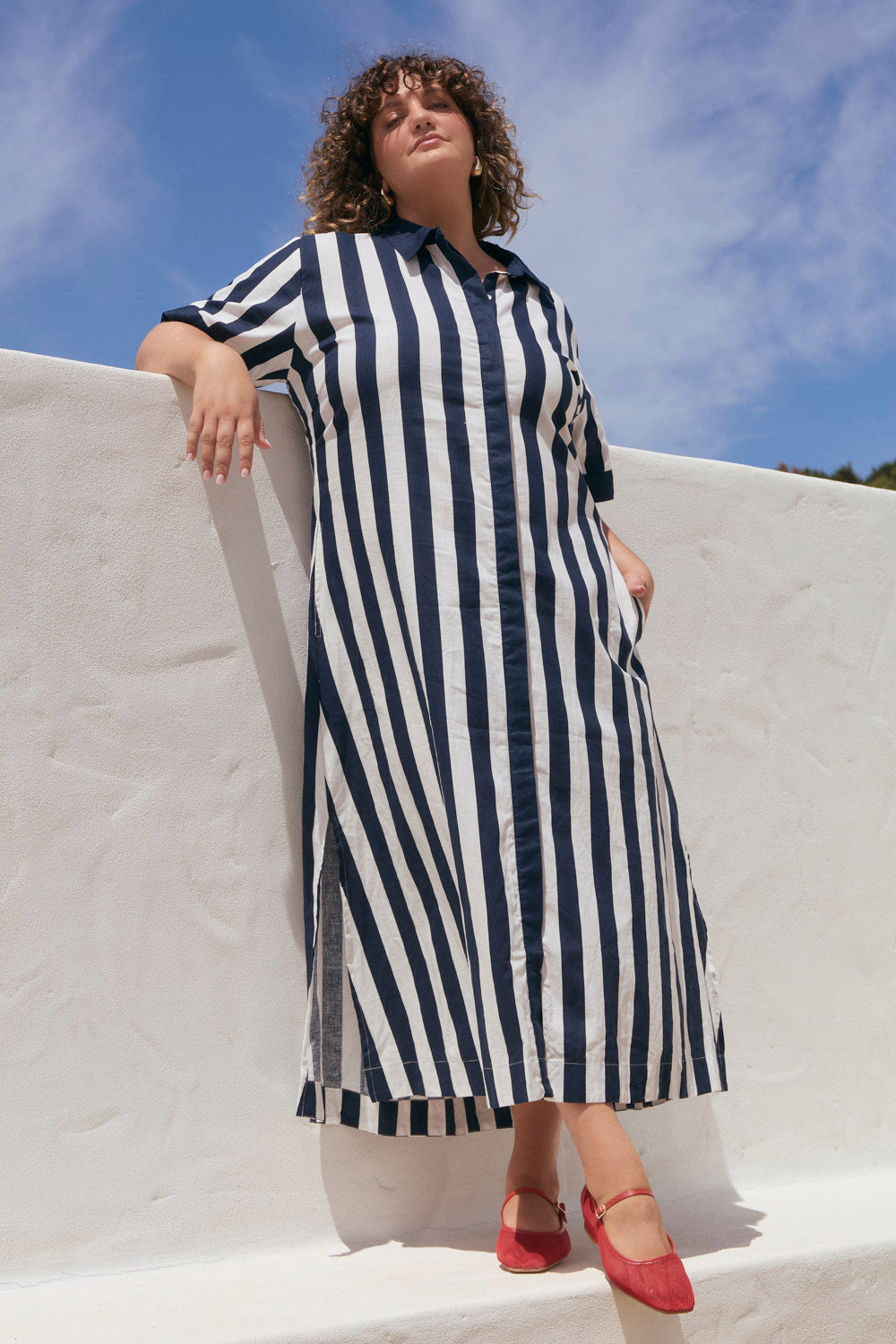 Gracie Shirt Dress in Voyager