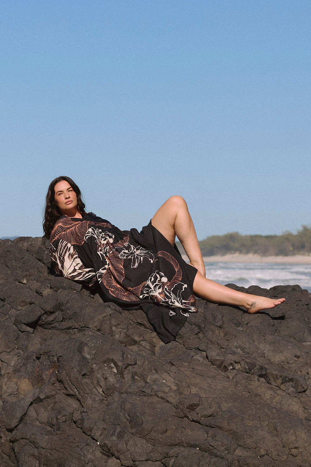 Greer Billow Dress in Floral Terrain