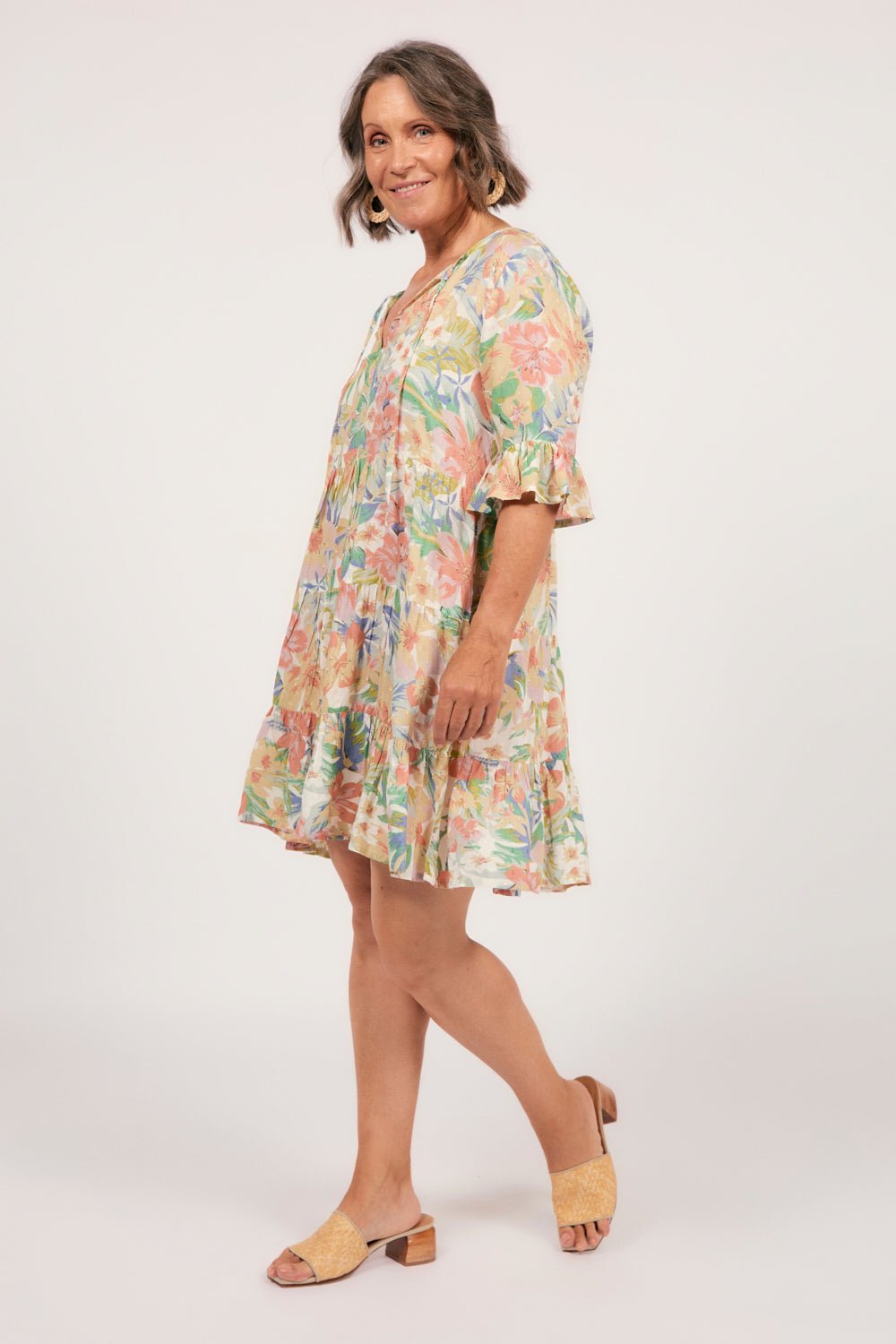 Ingrid Dress in Aquarelle