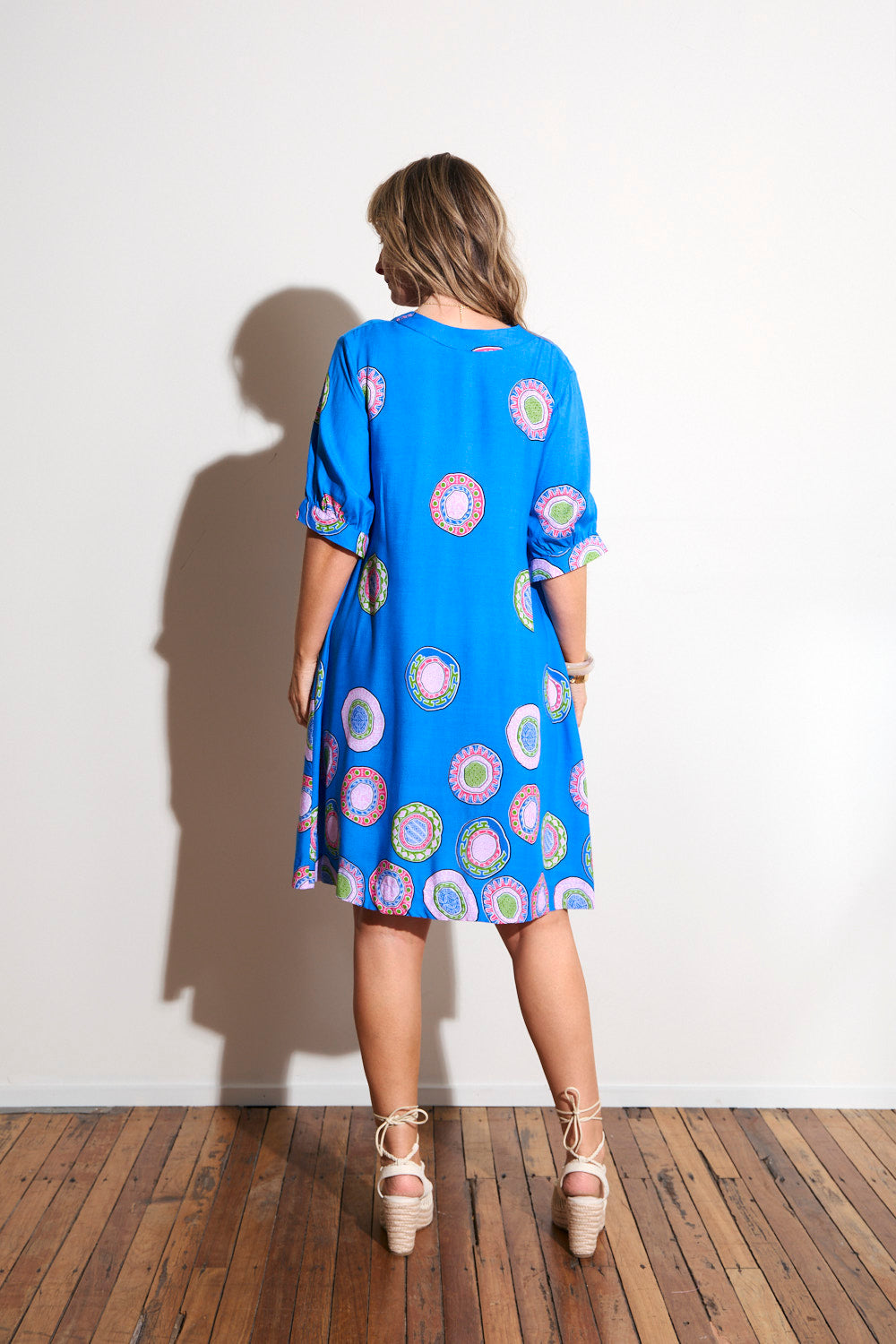 Kora Puff Sleeve Dress in Lumina