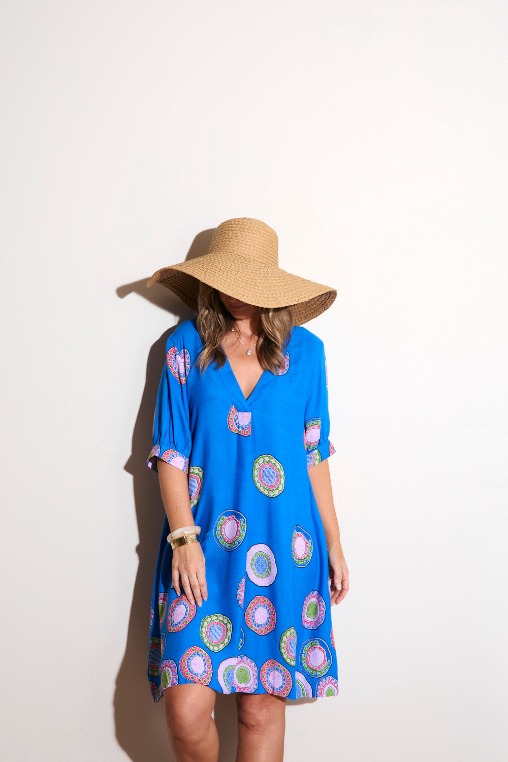 Kora Puff Sleeve Dress in Lumina