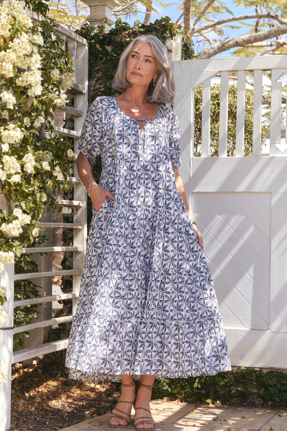 Layla Tiered Dress in Zahara