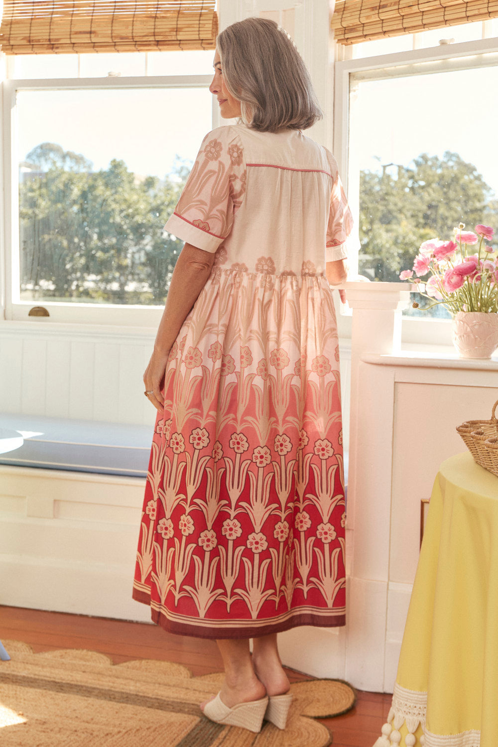 Ginnie Collared Dress in First Love