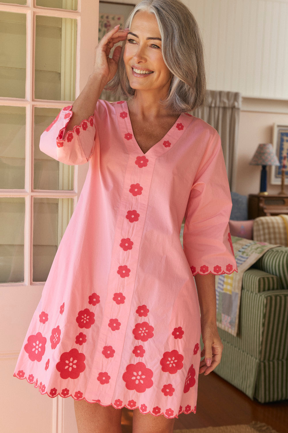 Sacha Shift Dress in Heartloom Pink