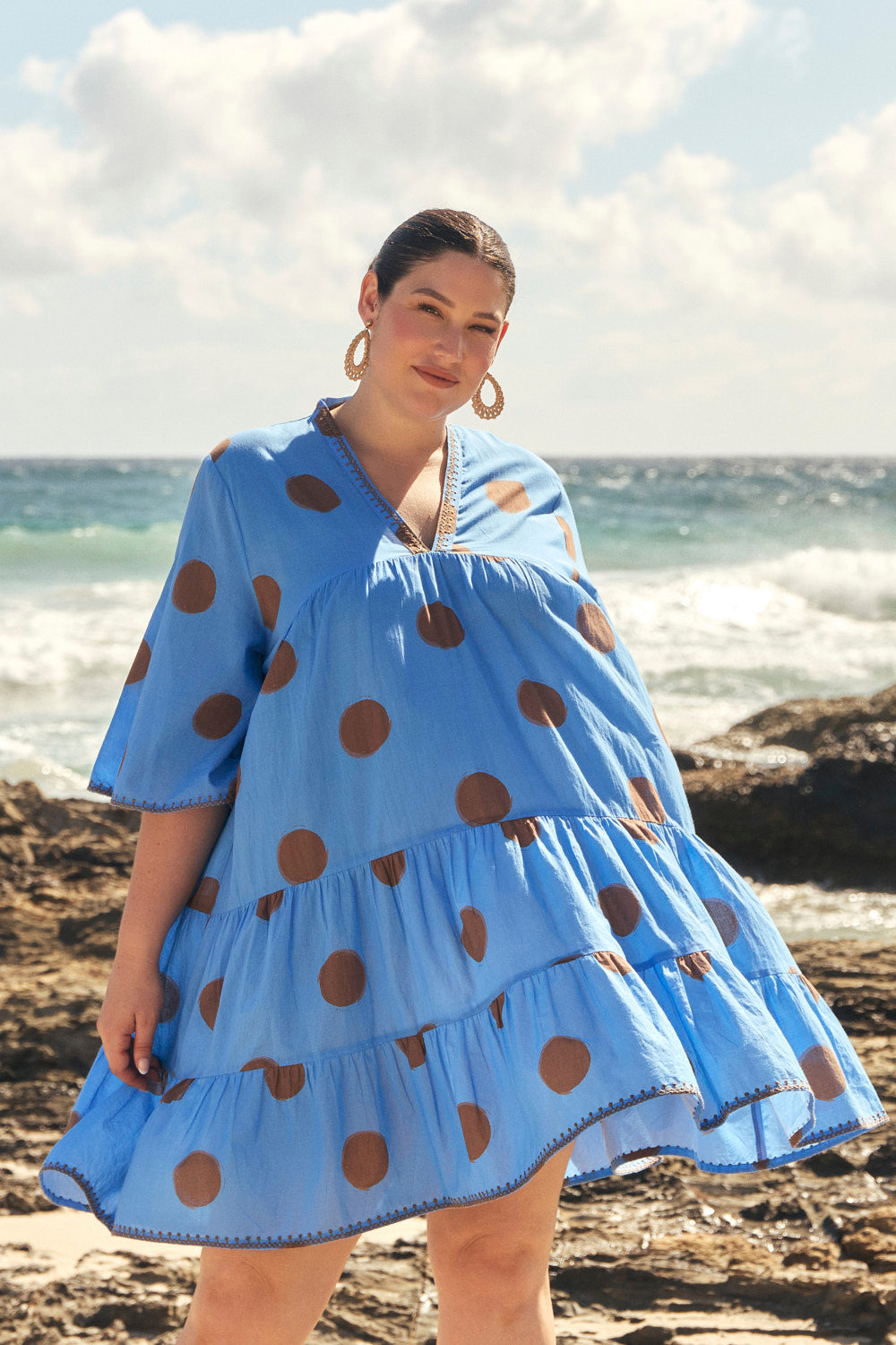 Mable Bell Sleeve Dress in Serendipity