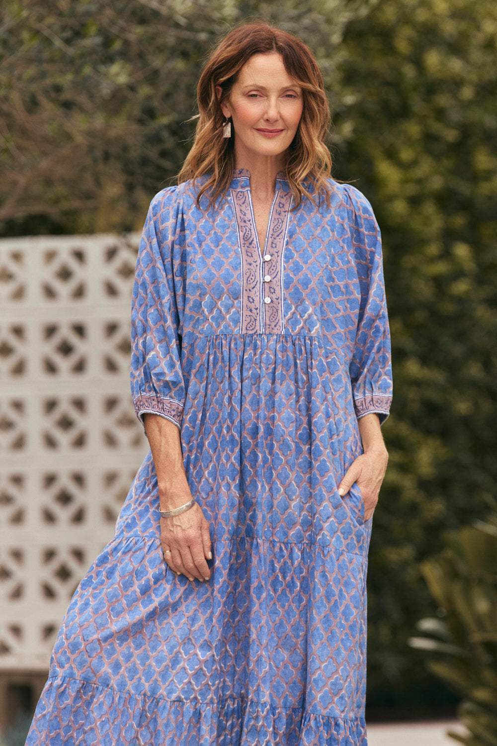 Mirabelle Frill Dress in Elowen, Maxi Dress - Adrift Clothing