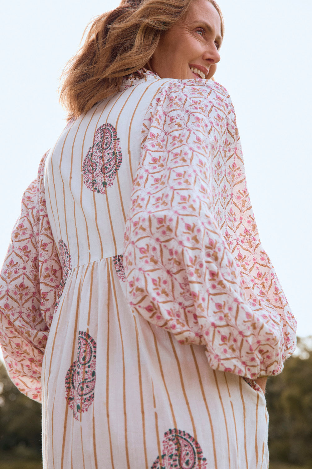 Mirabelle Frill Dress in Flower Field
