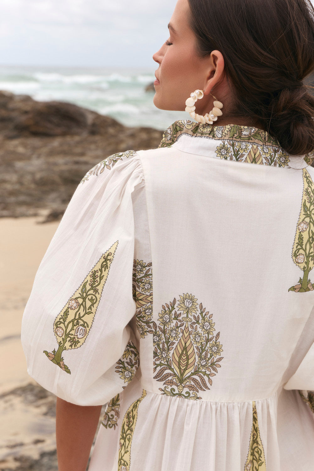 Mirabelle Frill Dress in Sagegrove