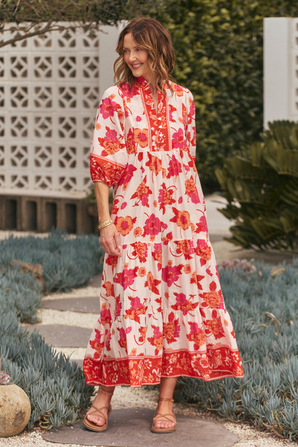 Mirabelle Frill Dress in Thistle