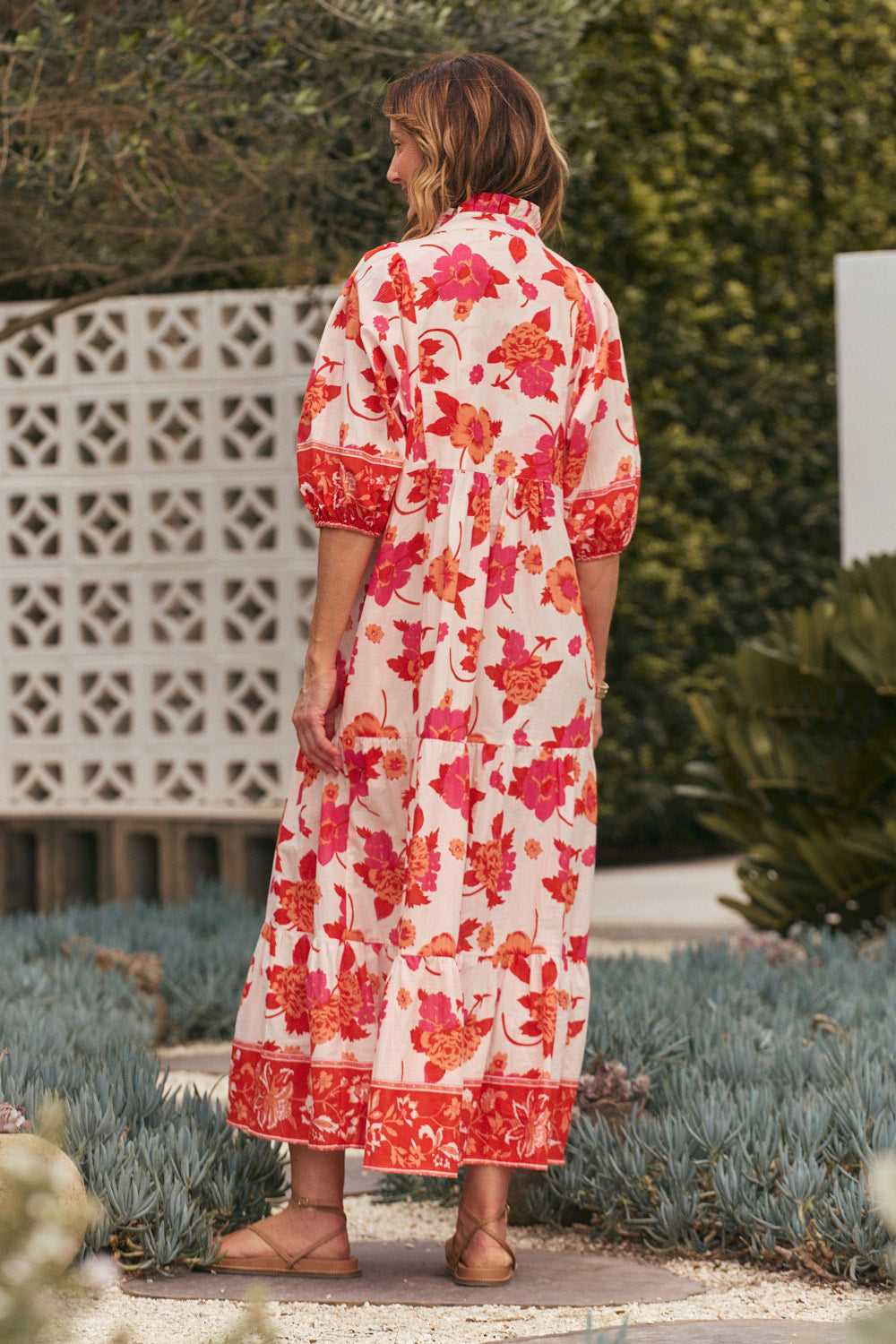 Mirabelle Frill Dress in Thistle