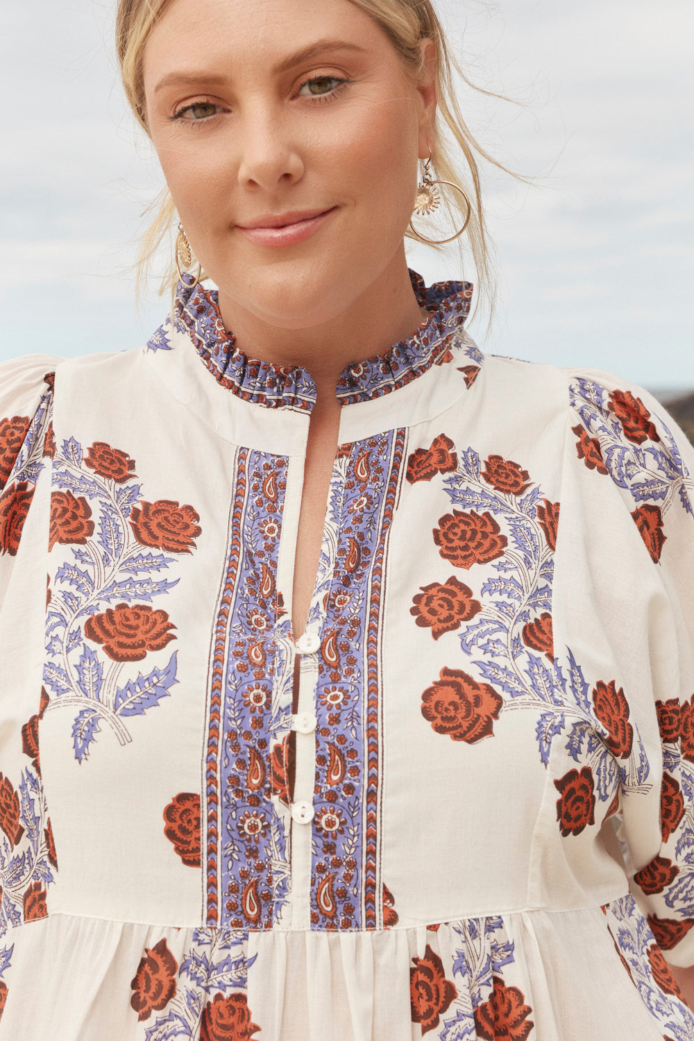 Mirabelle Frill Dress in Wildflower