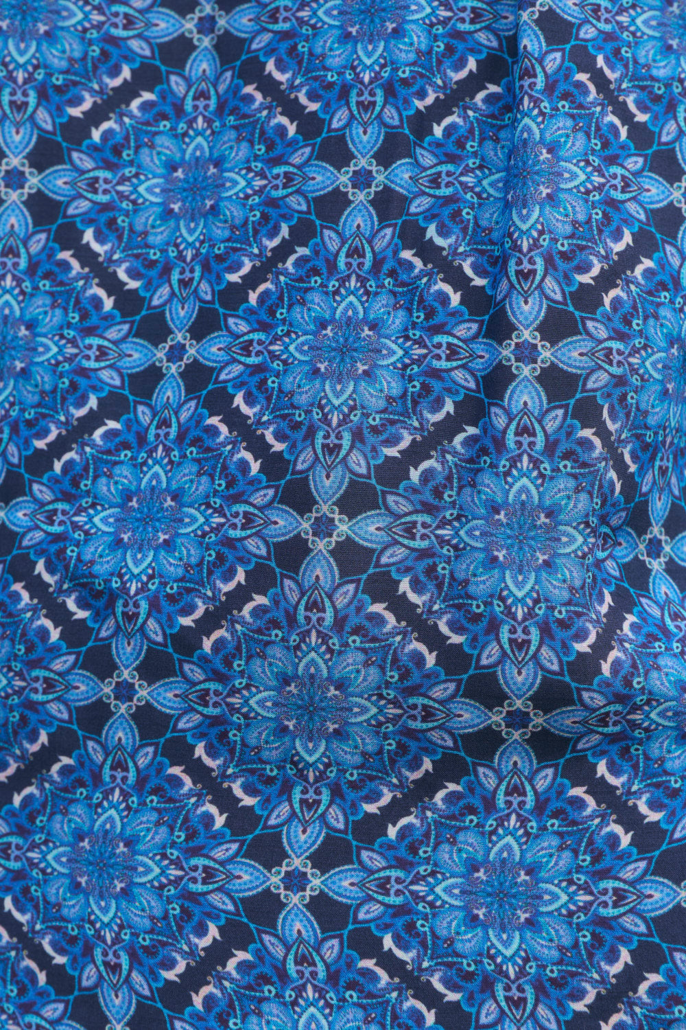 Valentina Cotton Silk Tiered Frill Dress in Nomad Nights