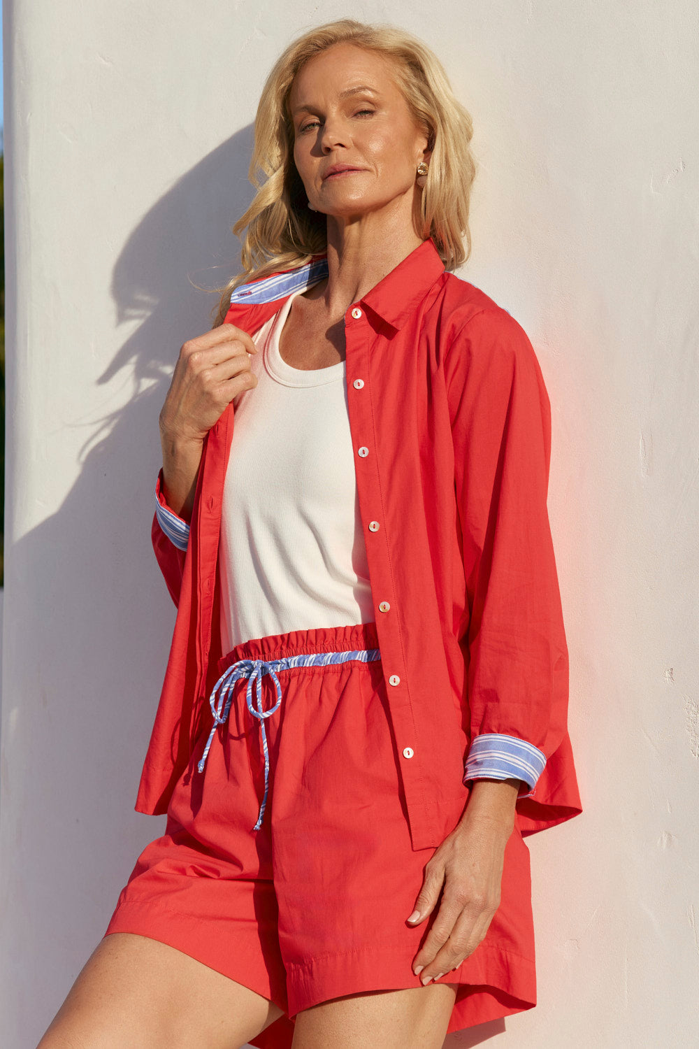 Lizey A-Line Short in Coral Lagoon