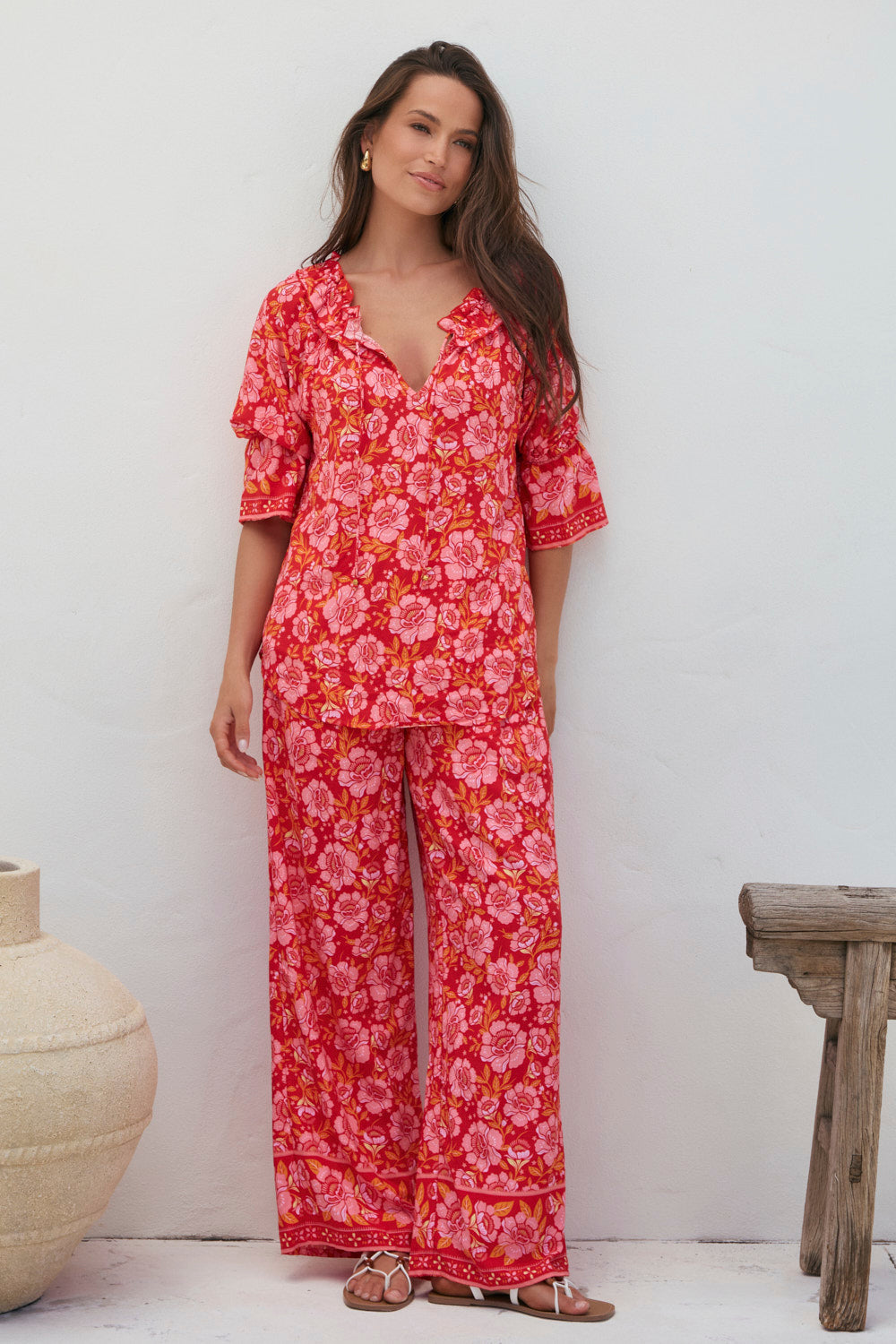 Pippy Blouse in Cherry Jubilee