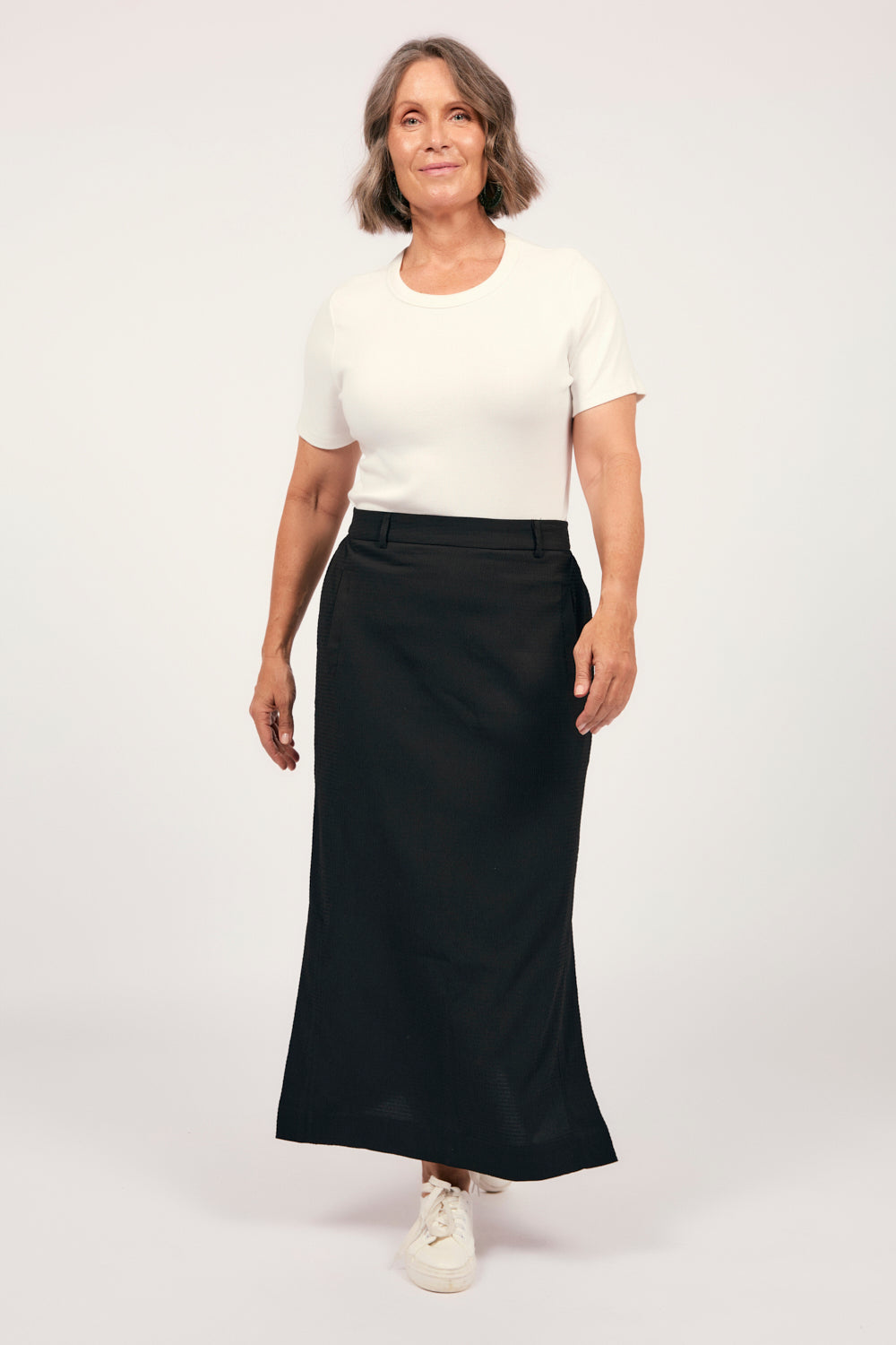 Relaxed Travel Skirt in Black