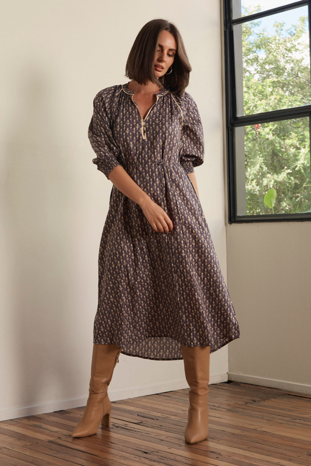 Robin Tunic Dress in Wildfern