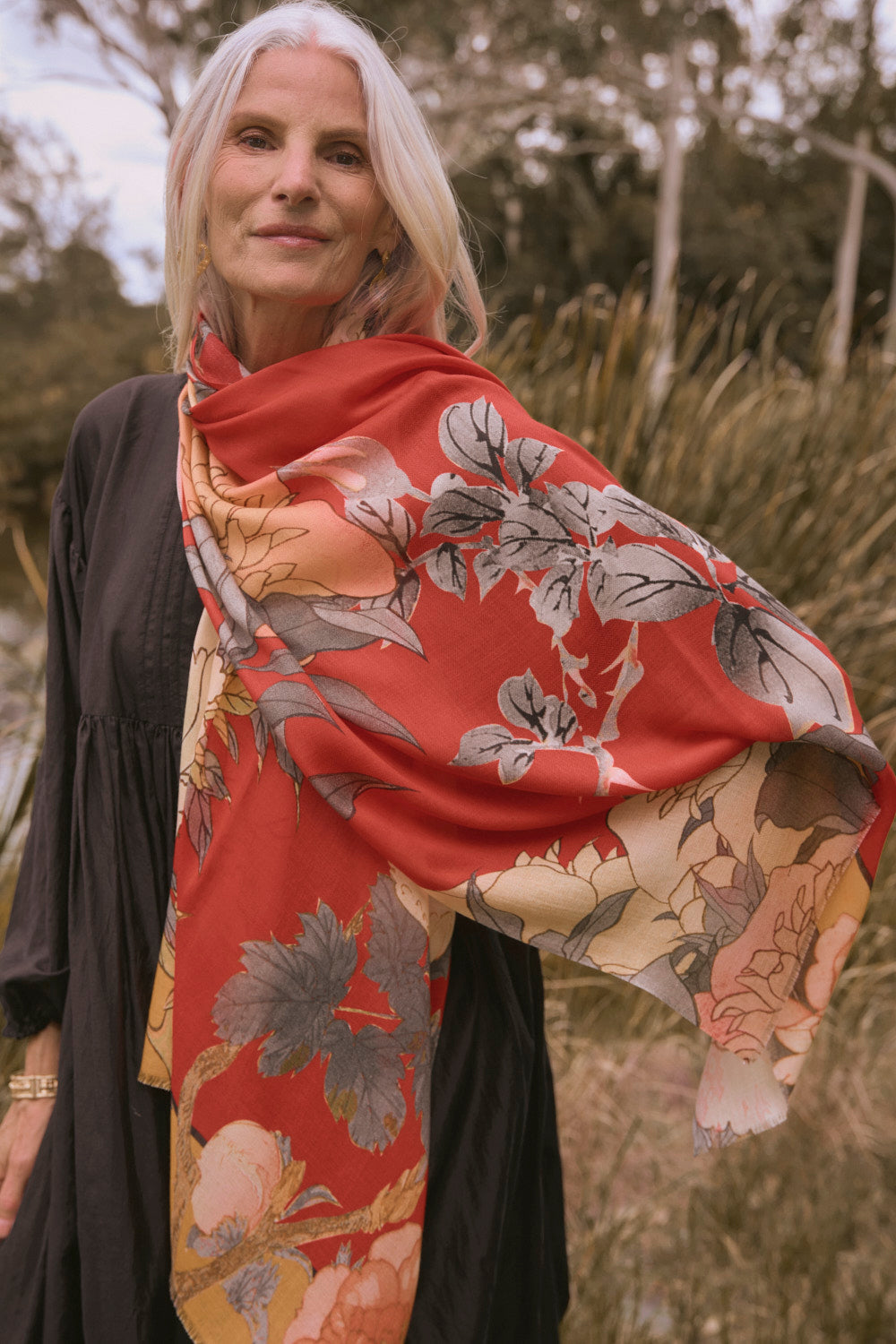 Ruby Botanica Scarf