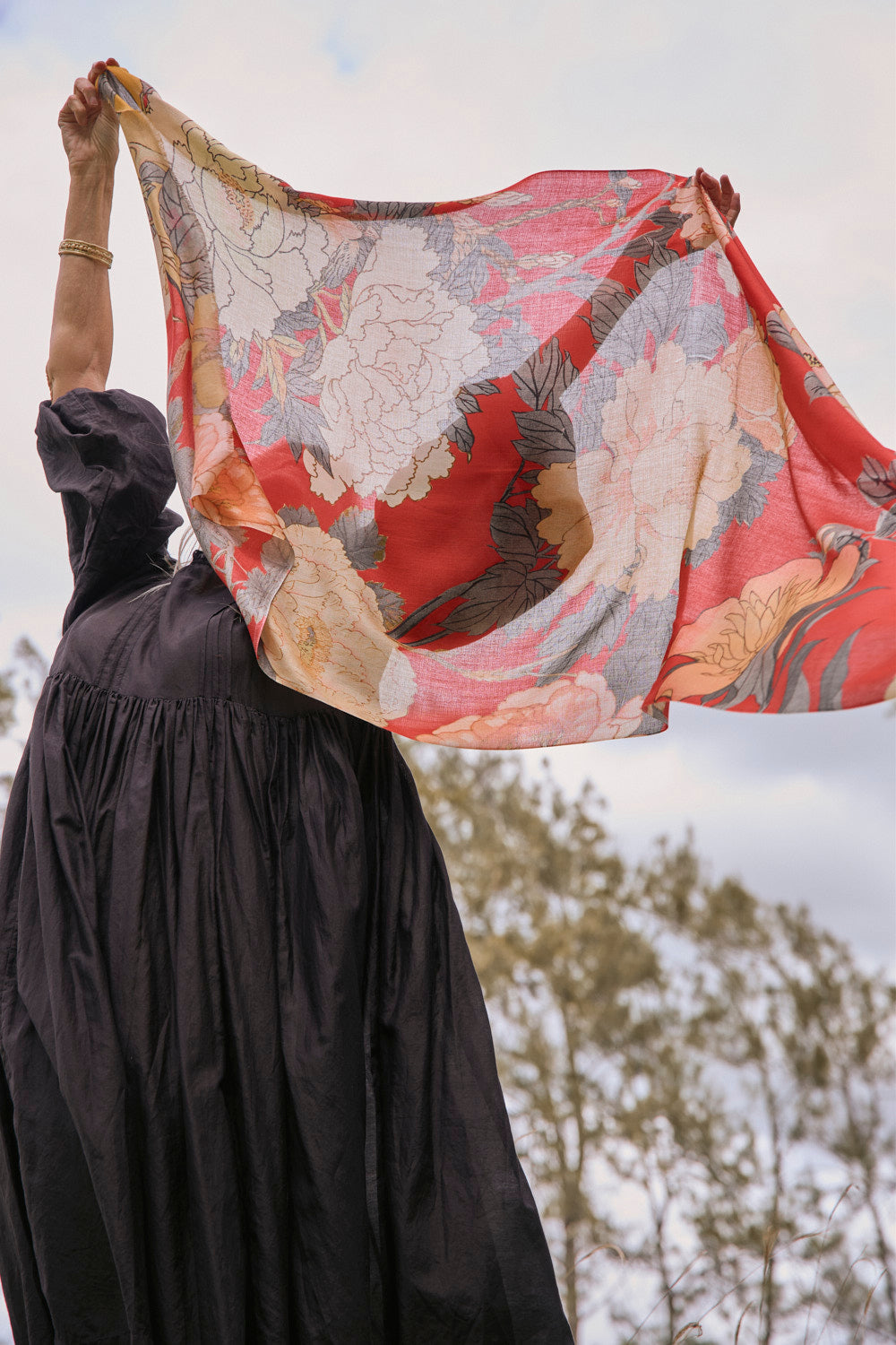 Ruby Botanica Scarf