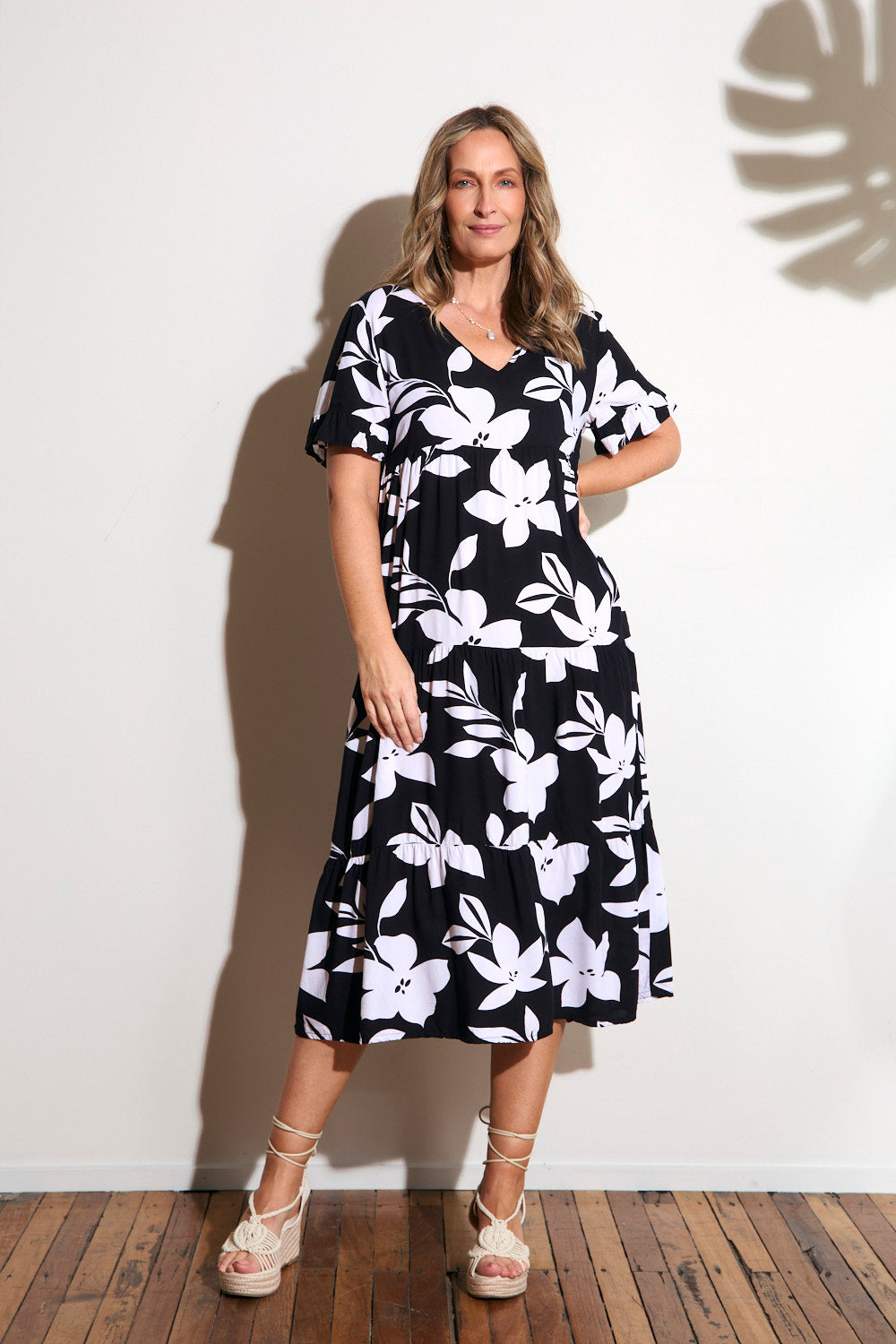Sabrina Maxi Dress in Night Blooms