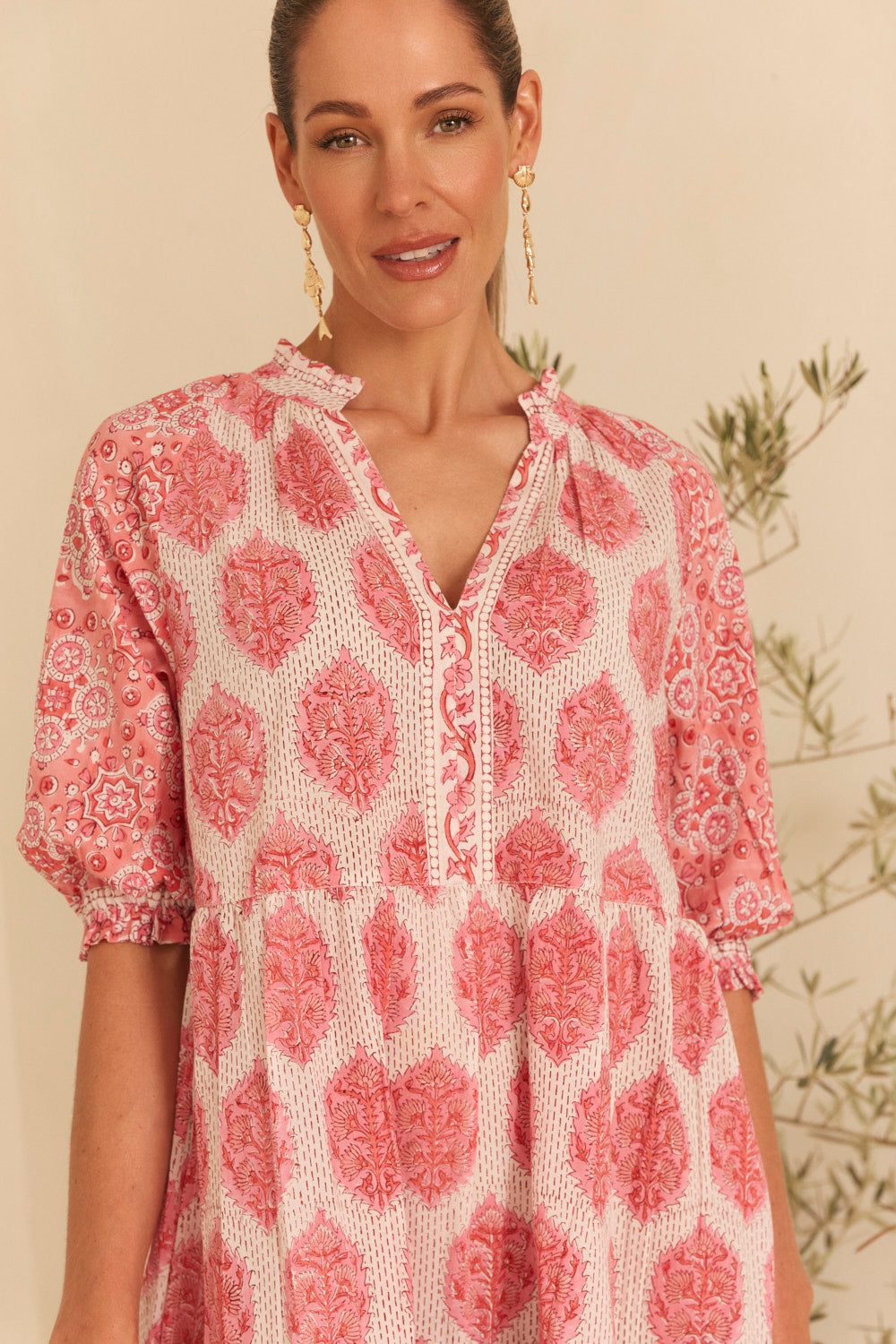 Scout Billow Sleeve Dress in Calypso