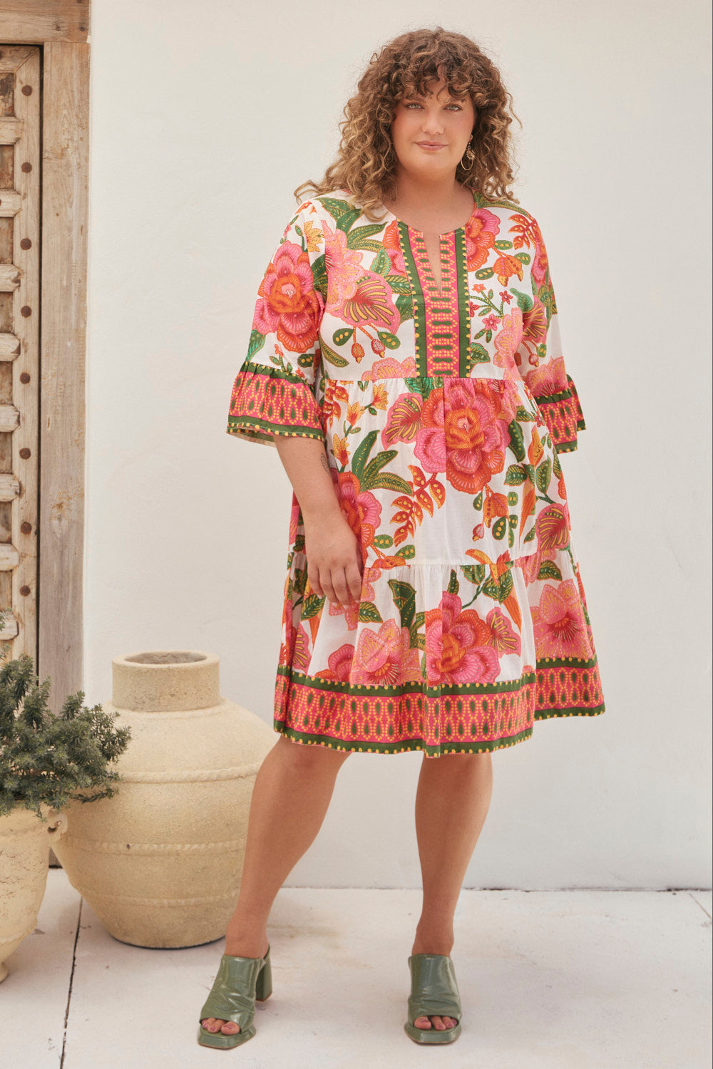 Scout Tiered Dress in La Rambla